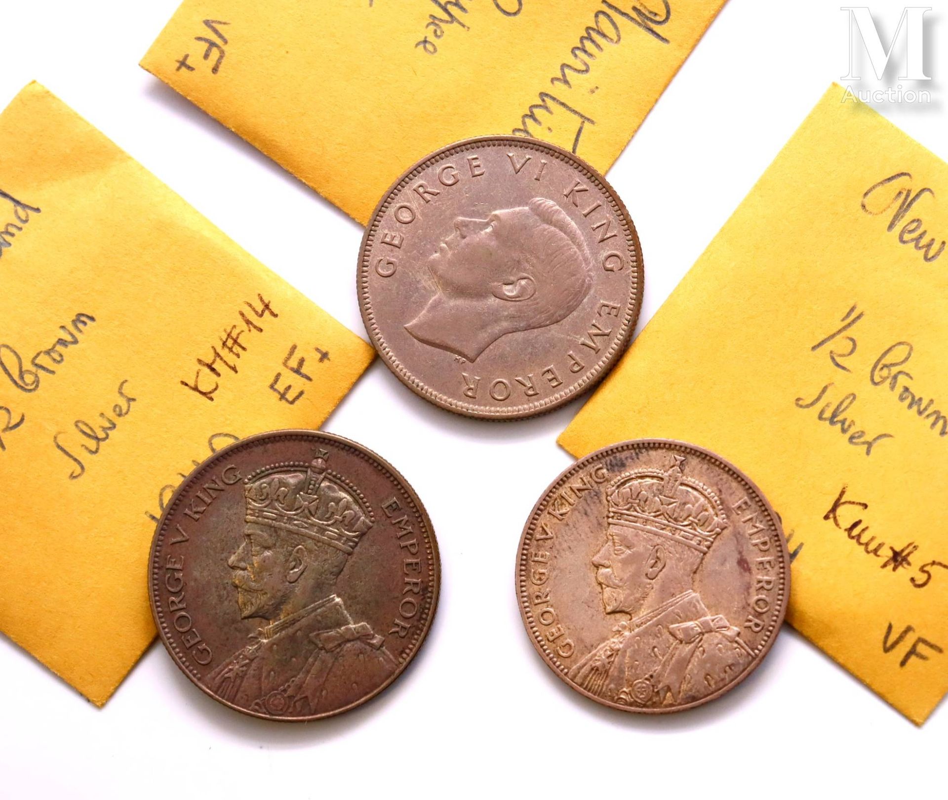 Angleterre - Divers Lot de trois monnaies d'1/2 Crown comprenant :

-Une 1/2 Cro&hellip;