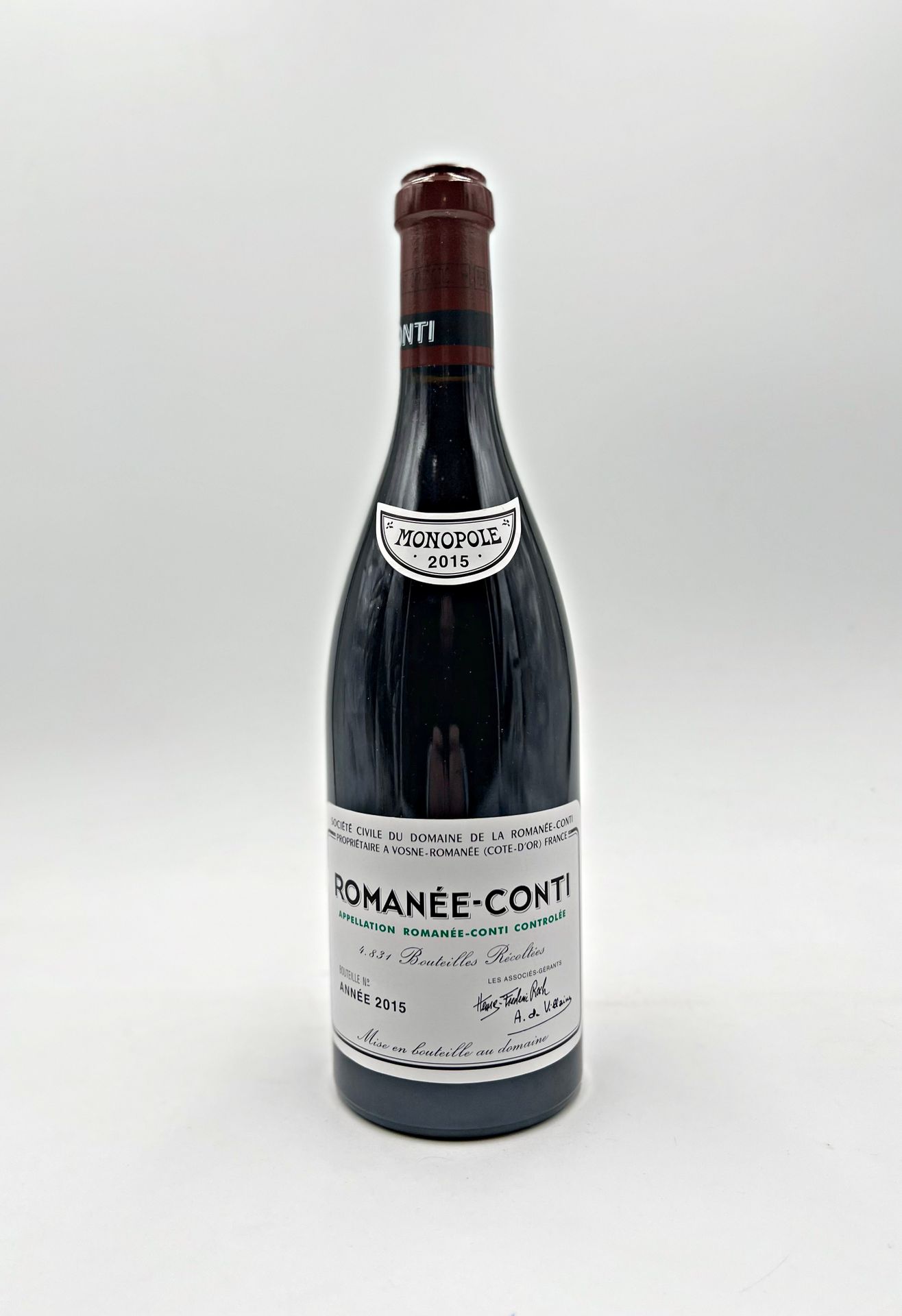Romanée-Conti, Domaine de la Romanée Conti, 2015 罗曼尼-康帝，罗曼尼-康帝酒庄，2015年