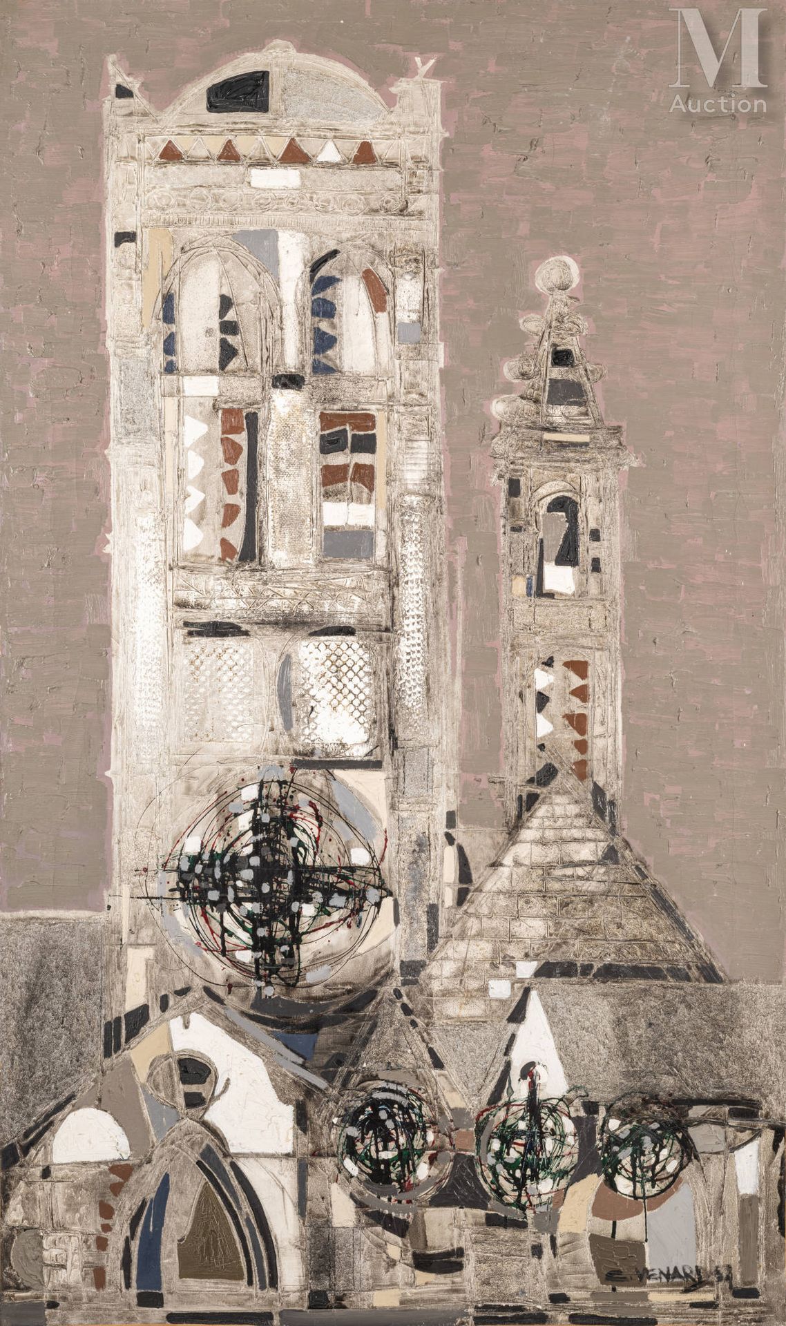 Claude VENARD (Paris 1913-Sanary sur Mer 1999 ) Cathédrale



Huile sur toile 

&hellip;