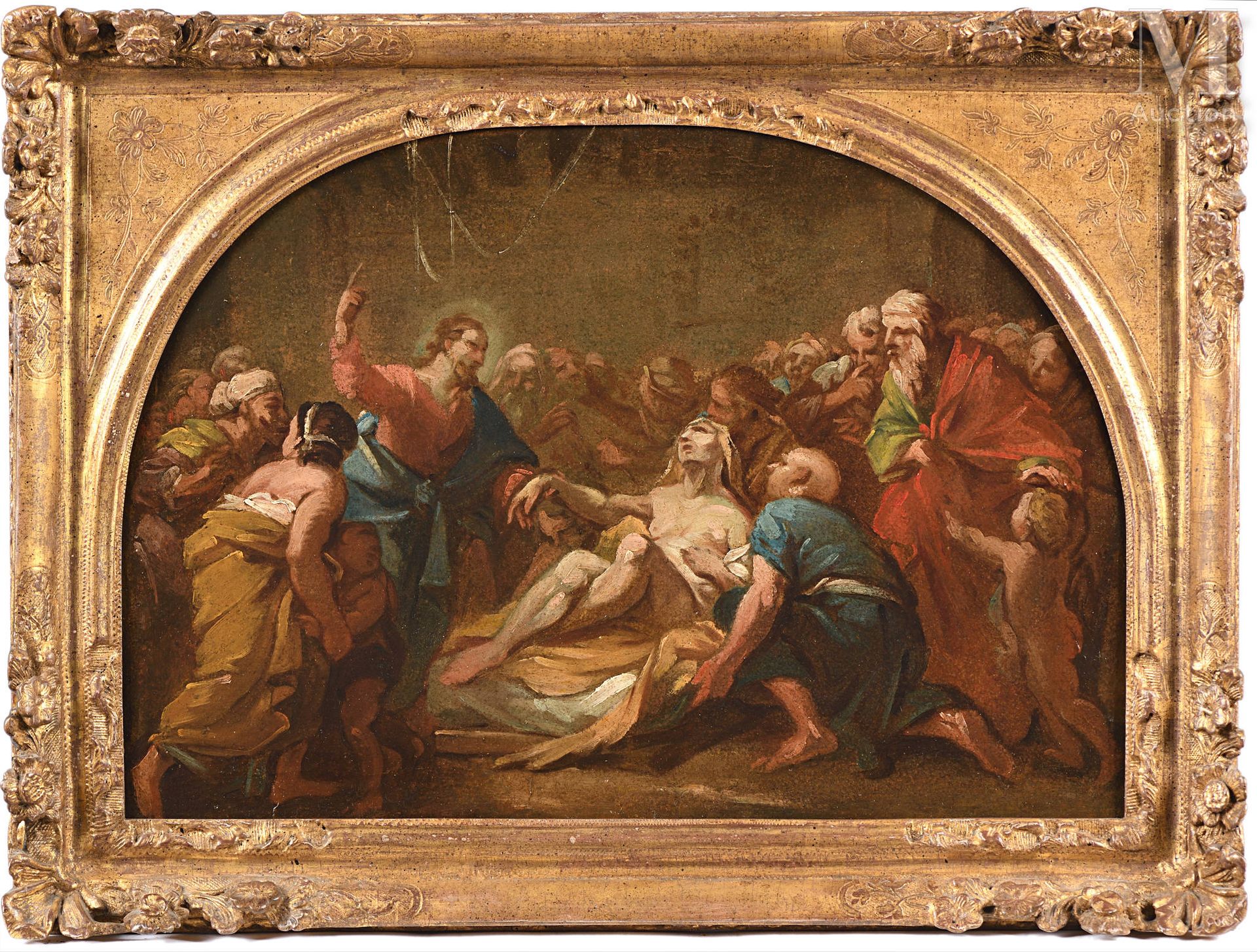 Attribué à Hyacinthe COLLIN de VERMONT (1693 – 1761) Christ raising Lazarus / Ch&hellip;