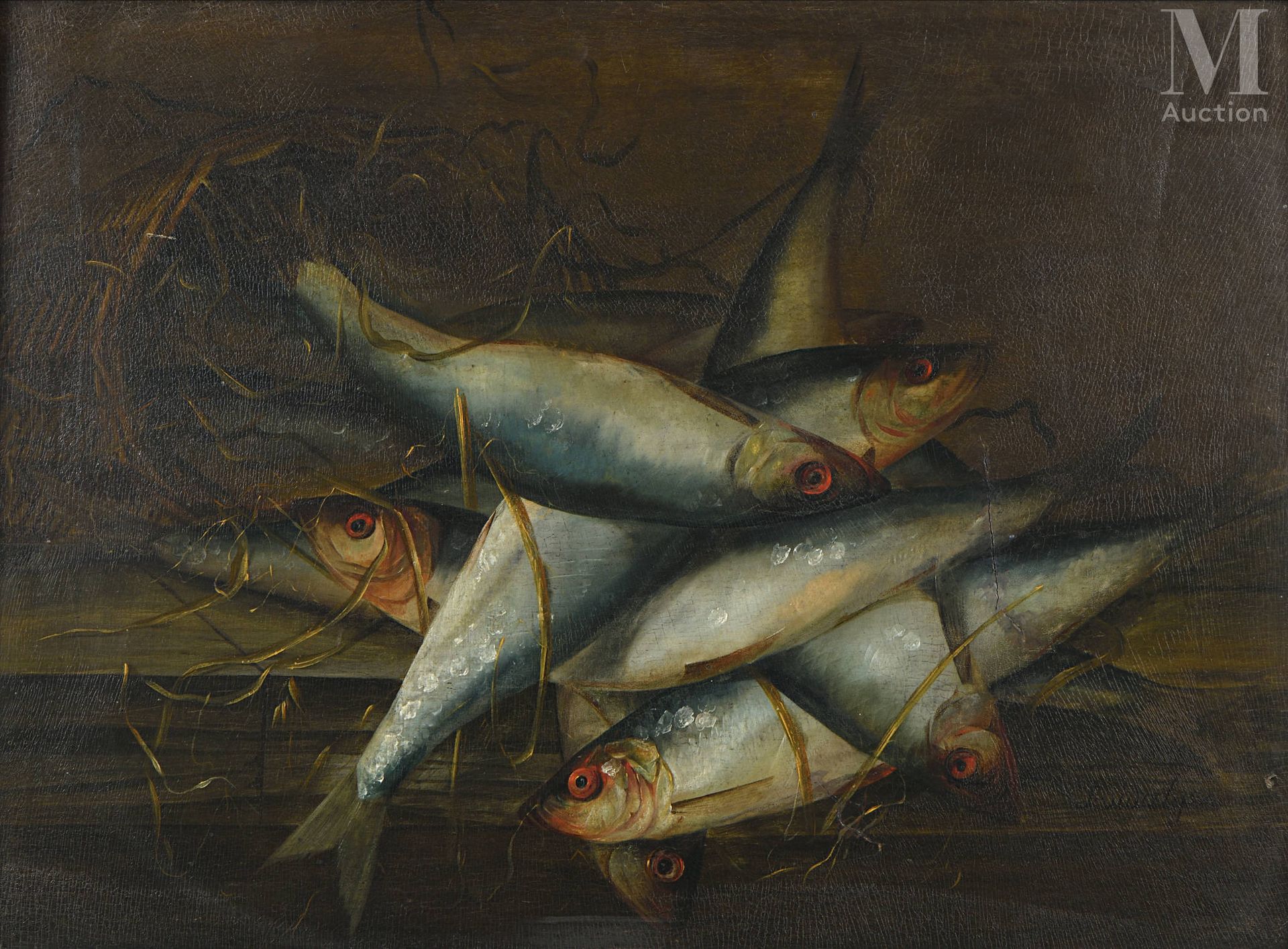 Louis VIDAL (1754 – vers 1807) 有鱼的静物

准备好的小组
31 x 44 厘米
签名右下：L. Vidal px.