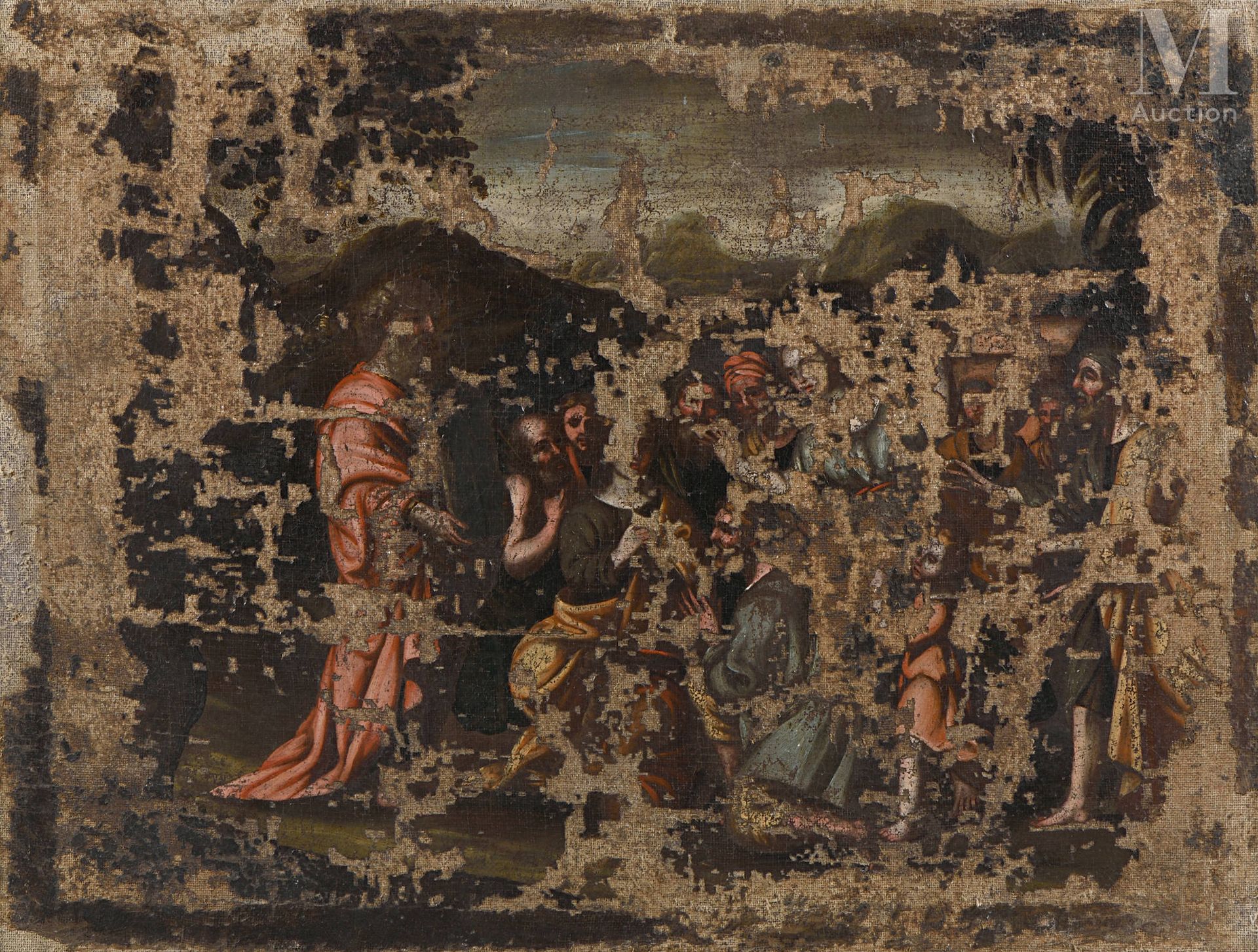 École ITALIENNE du XVIIème siècle 基督和使徒们

在其原来的画布上
78 x 103厘米
损坏和丢失的部件