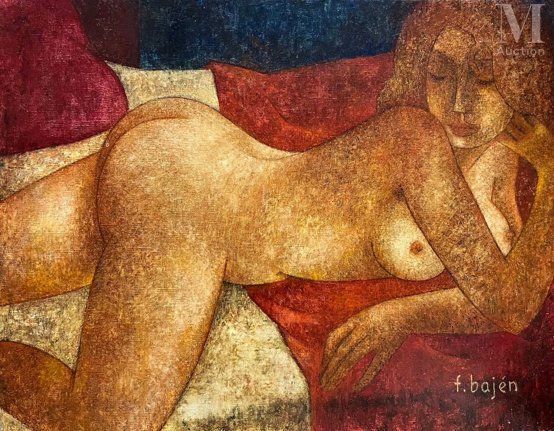 Francisco BAJEN (1912-2014) Femme nue endormie au sofa
Huile sur toile
Signé en &hellip;