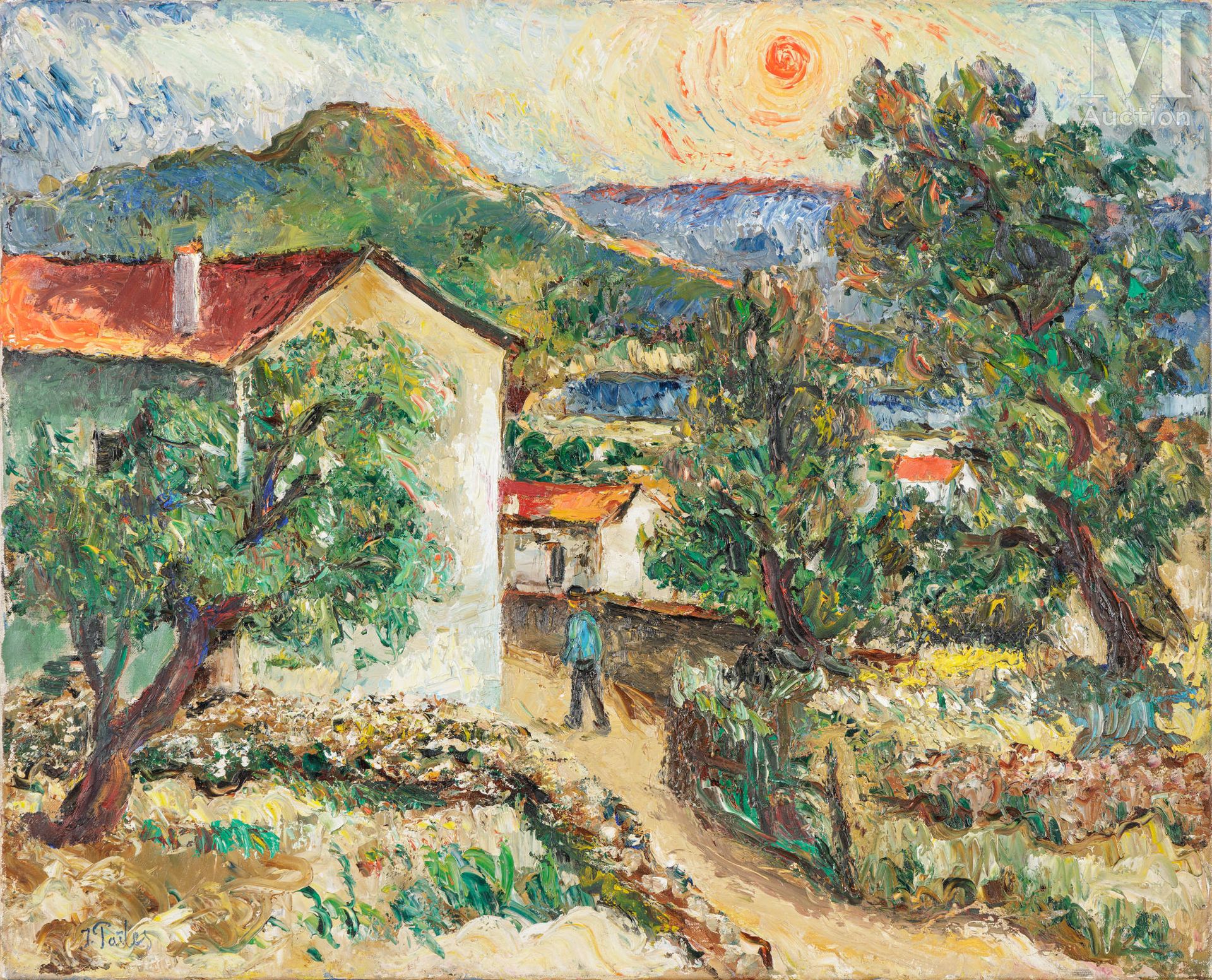 Isaac PAÏLES (Kiev 1895-France 1978) Landscape of the south of France

Oil on ca&hellip;