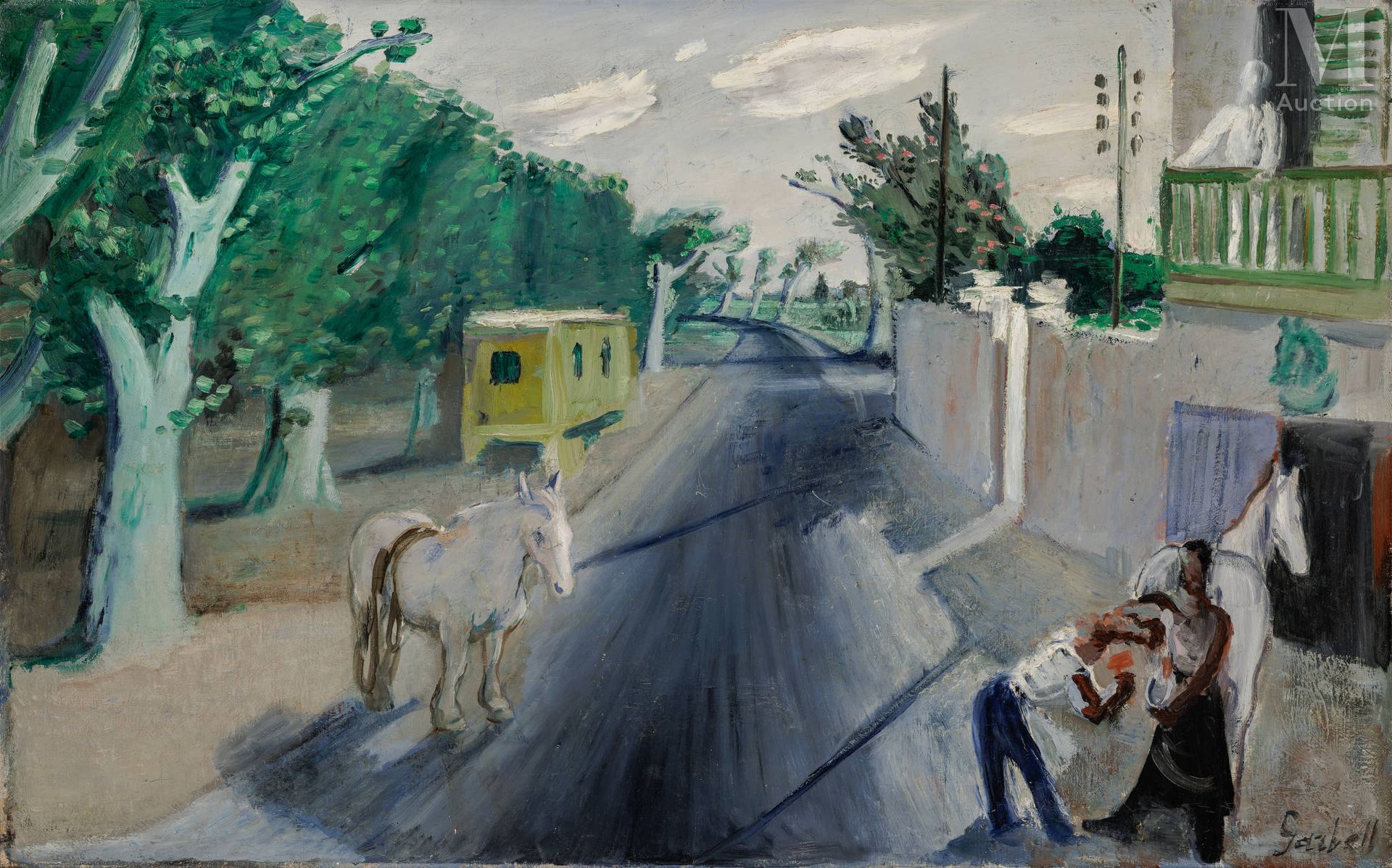 Alexandre Sascha GARBELL (Riga 1903 - Paris 1970) 铁匠

布面油画
73 x 115.5厘米
右下角签有 "G&hellip;