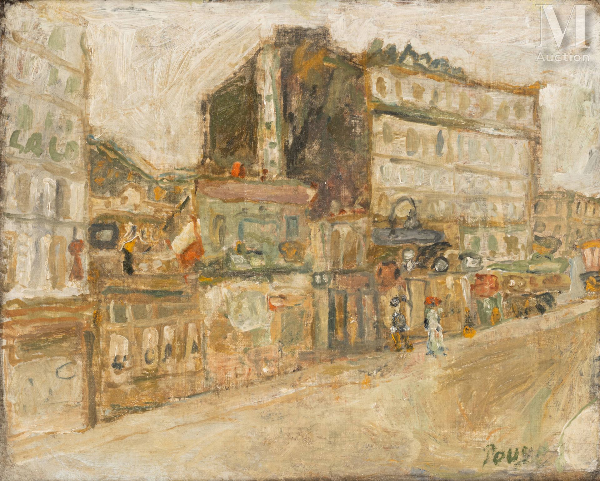 Jean POUGNY (Kuokkala 1892-Paris 1956) 巴黎街

约1932-1933年 
布面油画 
46 x 56 厘米 
右下角有签&hellip;