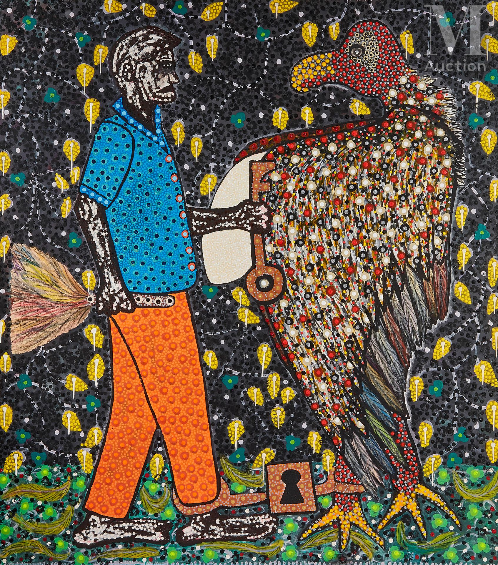 Ousmane NIANG (né en 1989) 无题，2020年

布面丙烯，背面有签名和日期
170 x 147 cm

出处 :
阿菲卡里斯画廊，巴黎