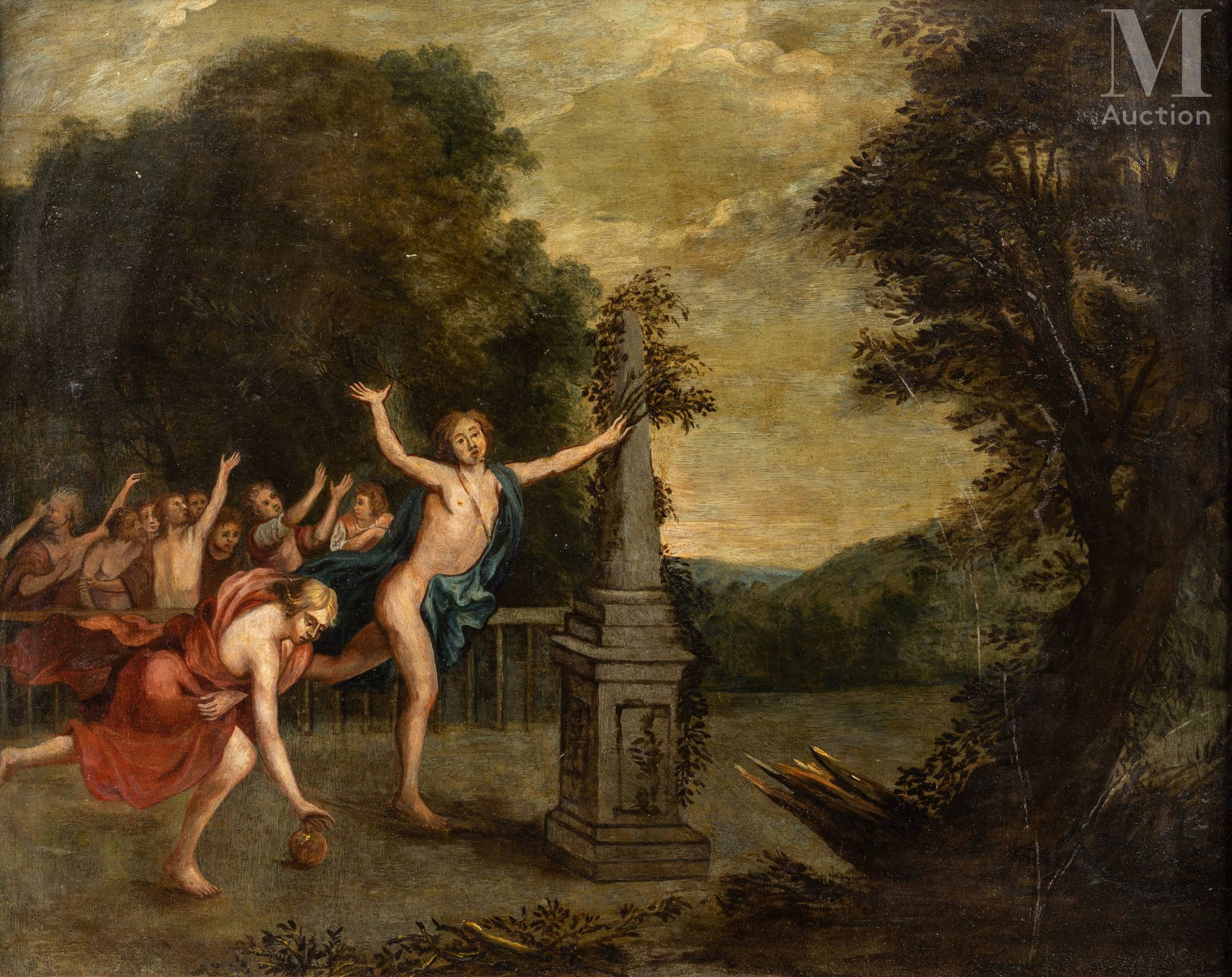 Ecole FLAMANDE vers 1640, suiveur de Pierre Paul RUBENS Der Wettlauf von Hippome&hellip;