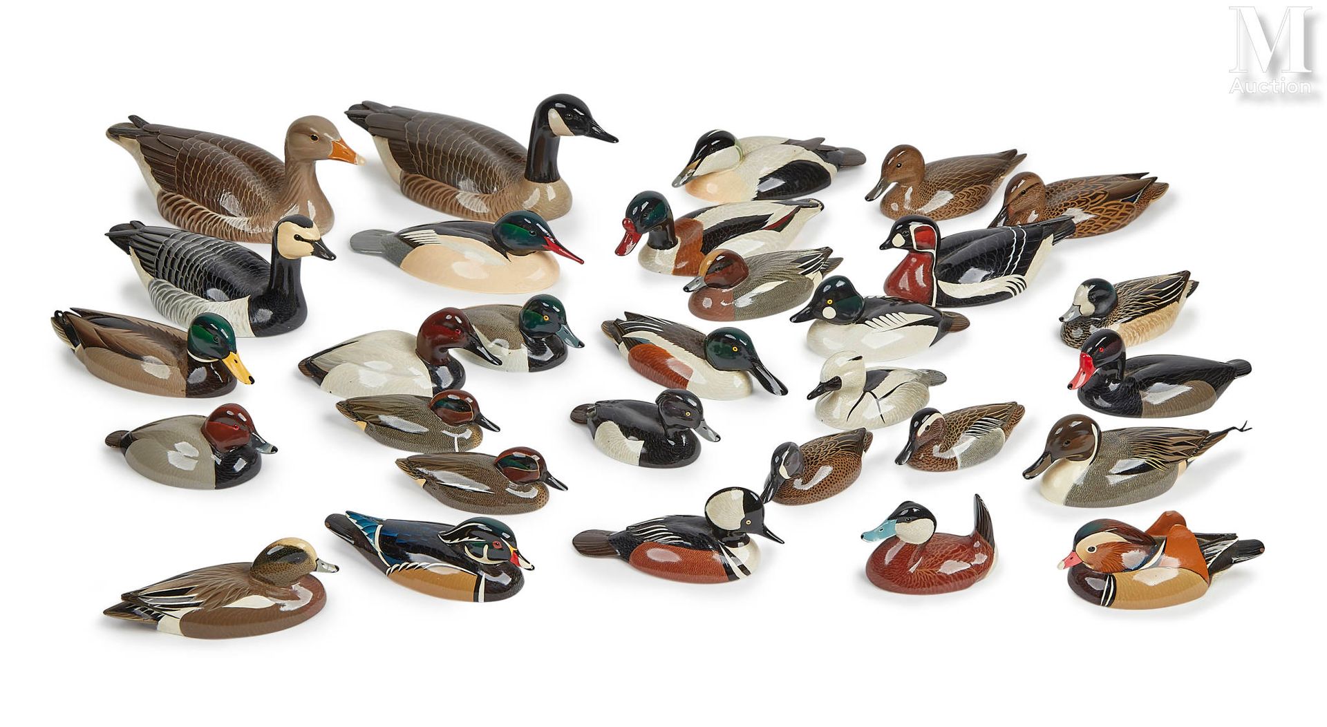 VAL BENNETT (1923) Set of twenty-eight ducks
Titled, signed and dated under the &hellip;