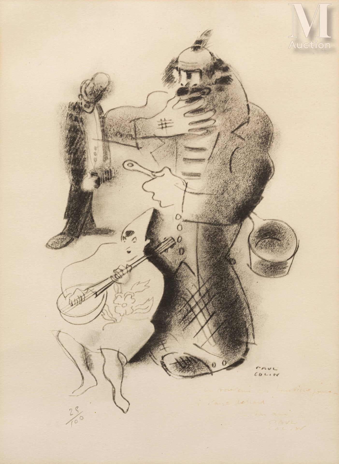 Paul COLIN (Nancy 1892 - Nogent sur Marne 1985) Le cirque

Lithographie en noir
&hellip;