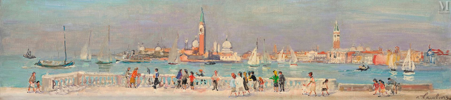 André HAMBOURG (Paris 1909 - 1999) 威尼斯

原创布面油画
15.5 x 61 cm 
右下方有签名和日期 A Hambour&hellip;