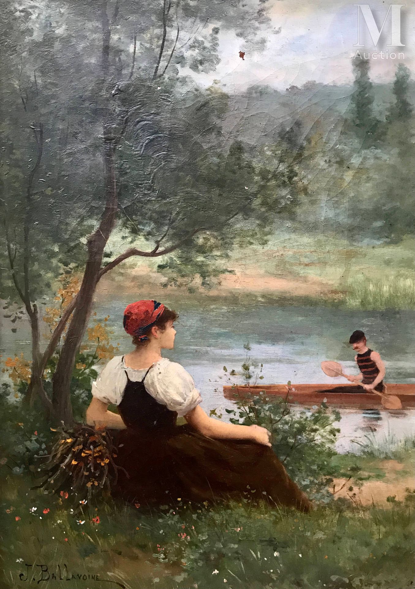 Jules Frédéric BALLAVOINE (1842-1914) Jeune fille au bord de l'eau

Huile sur to&hellip;