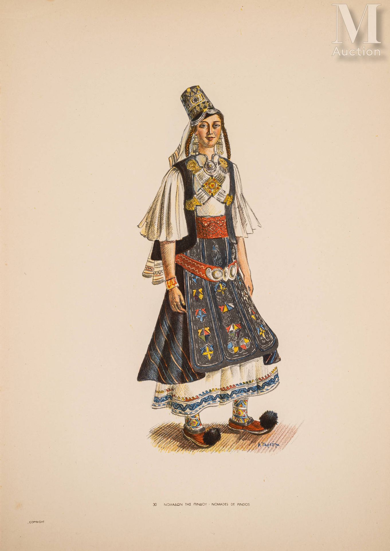TARSOULI (Athina). Ελληνικες φορεσιες. Costumi greci. Atene, 1941.
In-folio in f&hellip;