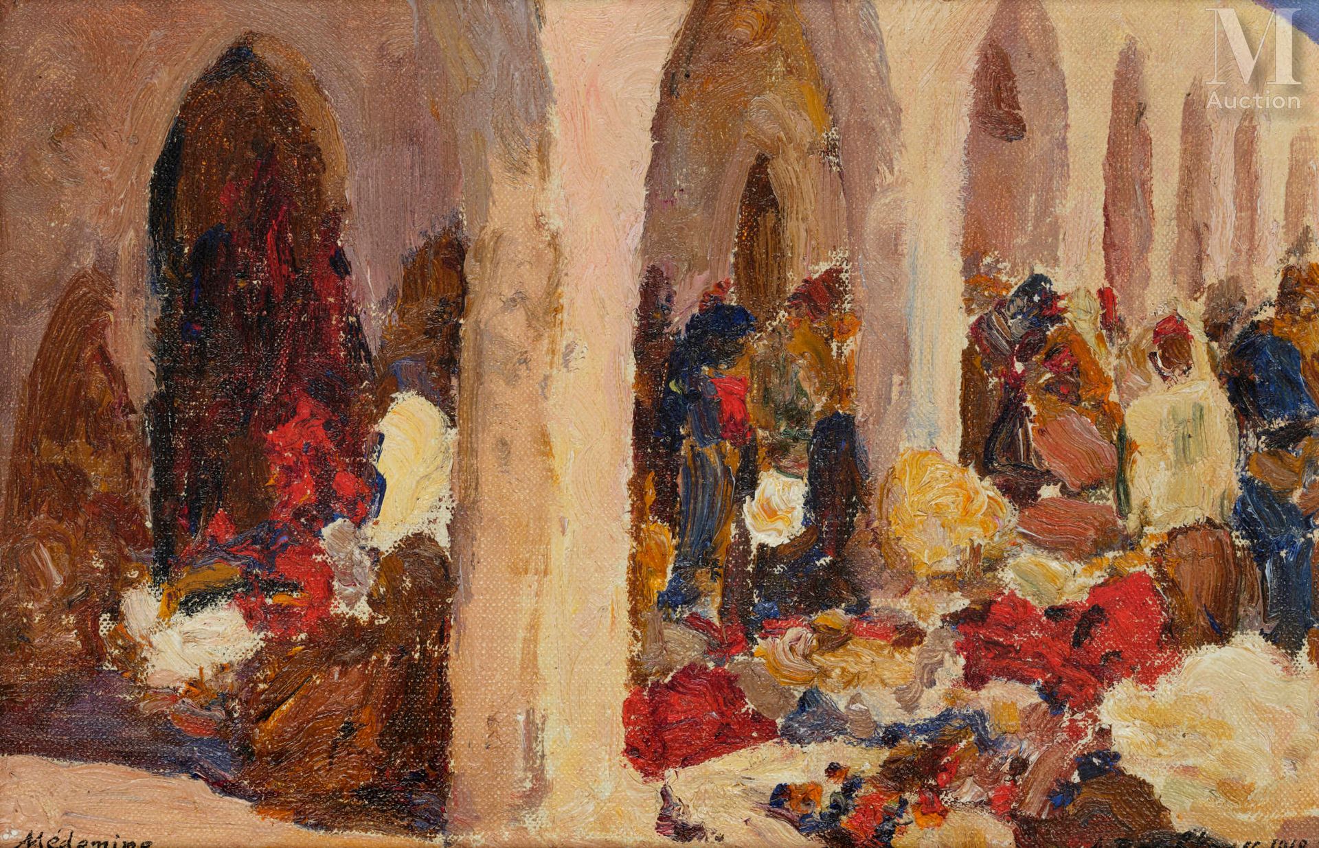 Alexandre ROUBTZOFF (Saint Petersbourg 1884 - Tunis 1949) Markt in Medenine, 191&hellip;