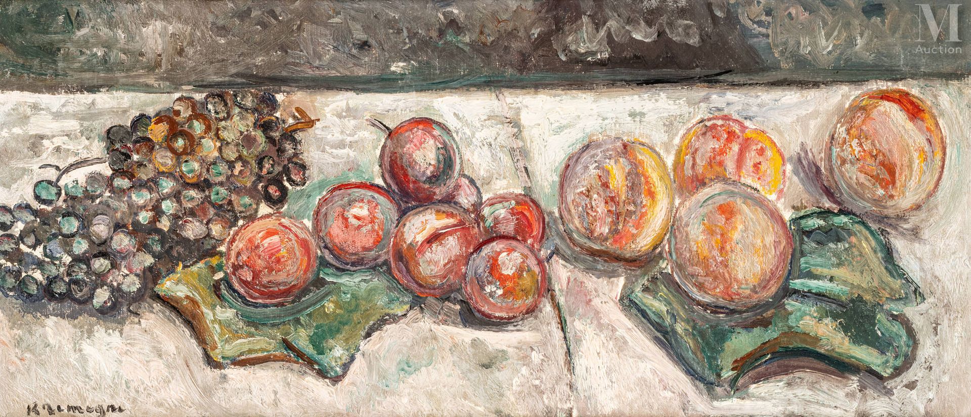 Pinchus KREMEGNE (Zaloudock 1890 - Ceret 1981) Nature morte aux fruits

Circa 19&hellip;