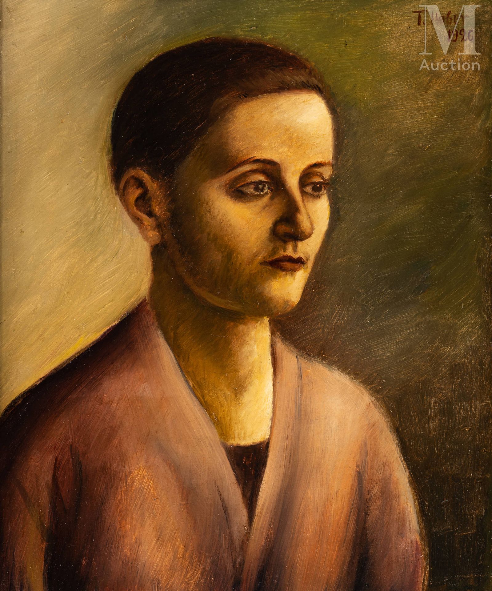 Tobiasz HABER (Lutomiersk 1885 – Treblinka 1943) Portrait de trois quarts

Réali&hellip;