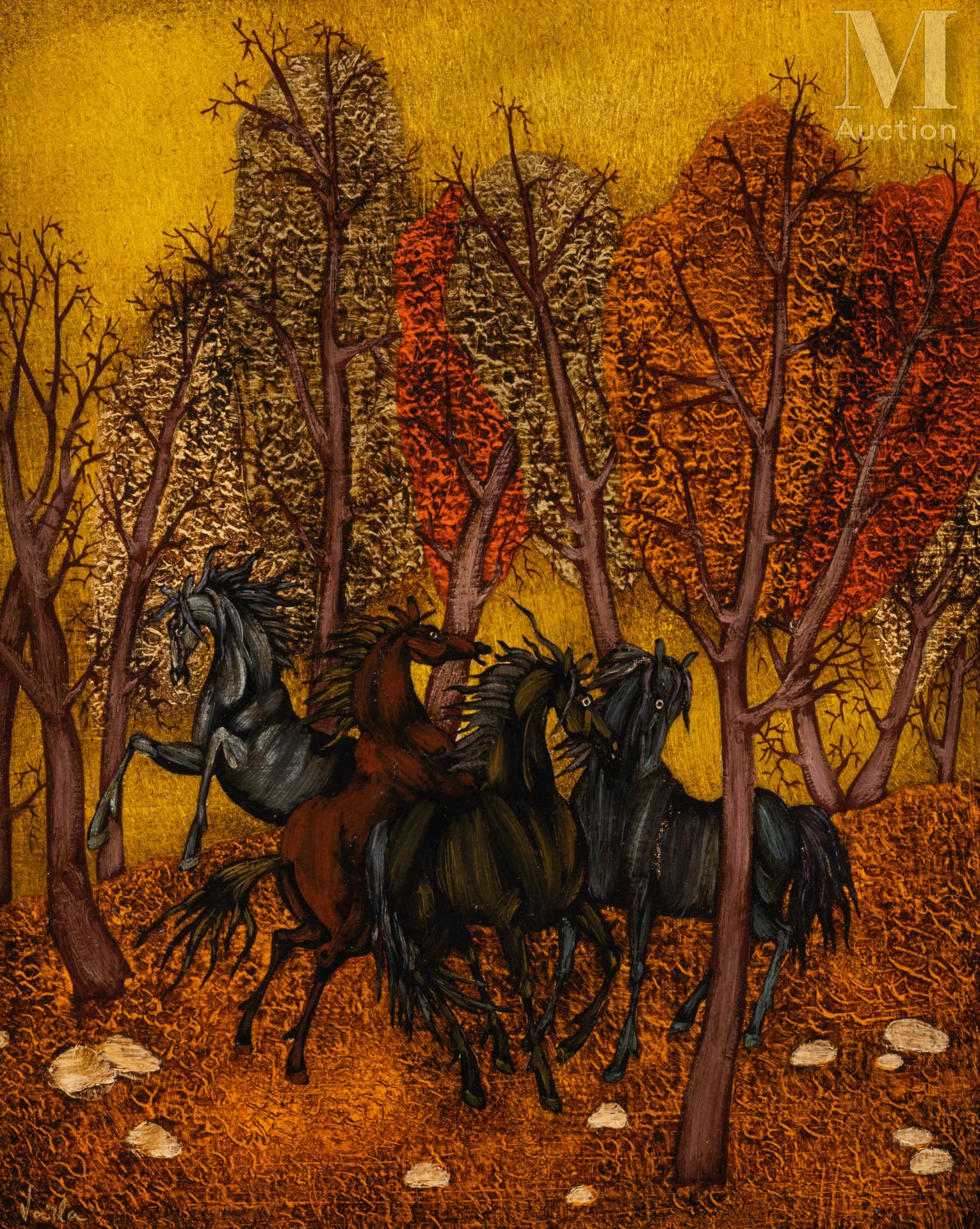 Felix VARLAMICHIVILI dit VARLA (Kutaisi 1903 - Paris 1986) 秋季

布面油画
41 x 33 cm 
&hellip;