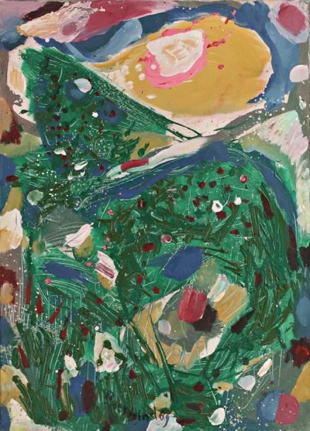Rudolf BAERWIND (1910-1982) Composition, 1969 Huile sur toile signée et datée en&hellip;