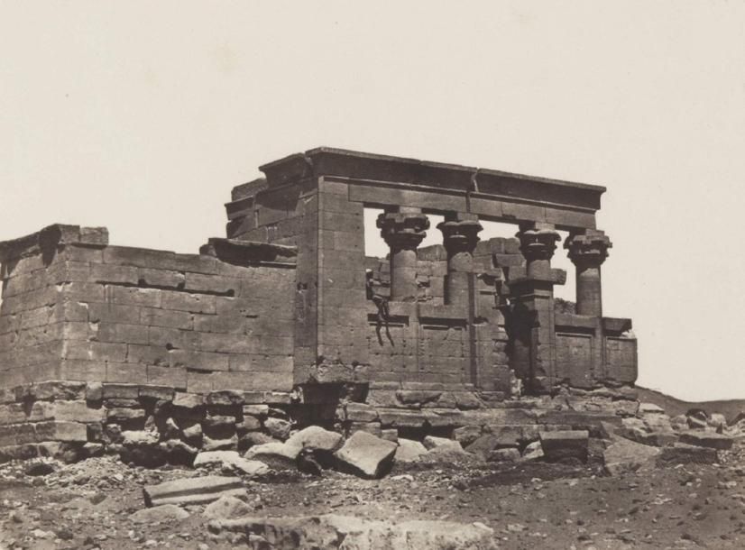 Maxime DU CAMP (1822-1894) Nubie: temple de Débôd - Haute Egypte: mosquée d'Ali &hellip;