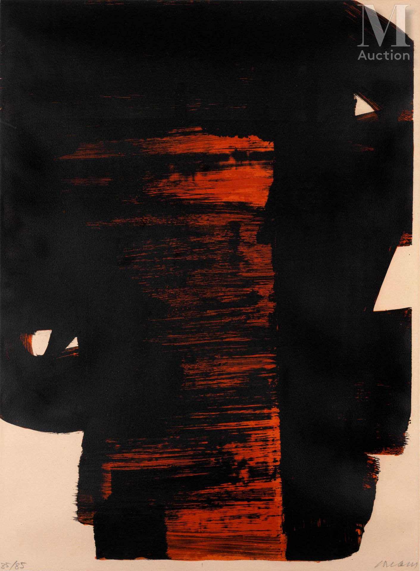 Pierre SOULAGES (1919 - 2022) Lithograph n°26, 1969

Lithograph on Arches vellum&hellip;