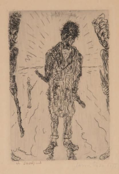 James ENSOR LES SACRIPANTS. 1896 (Delteil 108; Taevernier 108). 11,6 x 8cm. Eau &hellip;