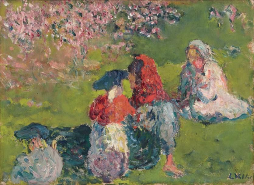 Louis VALTAT (Dieppe 1869 - Paris 1952) Dans le jardin, 1901 Huile sur toile d'o&hellip;