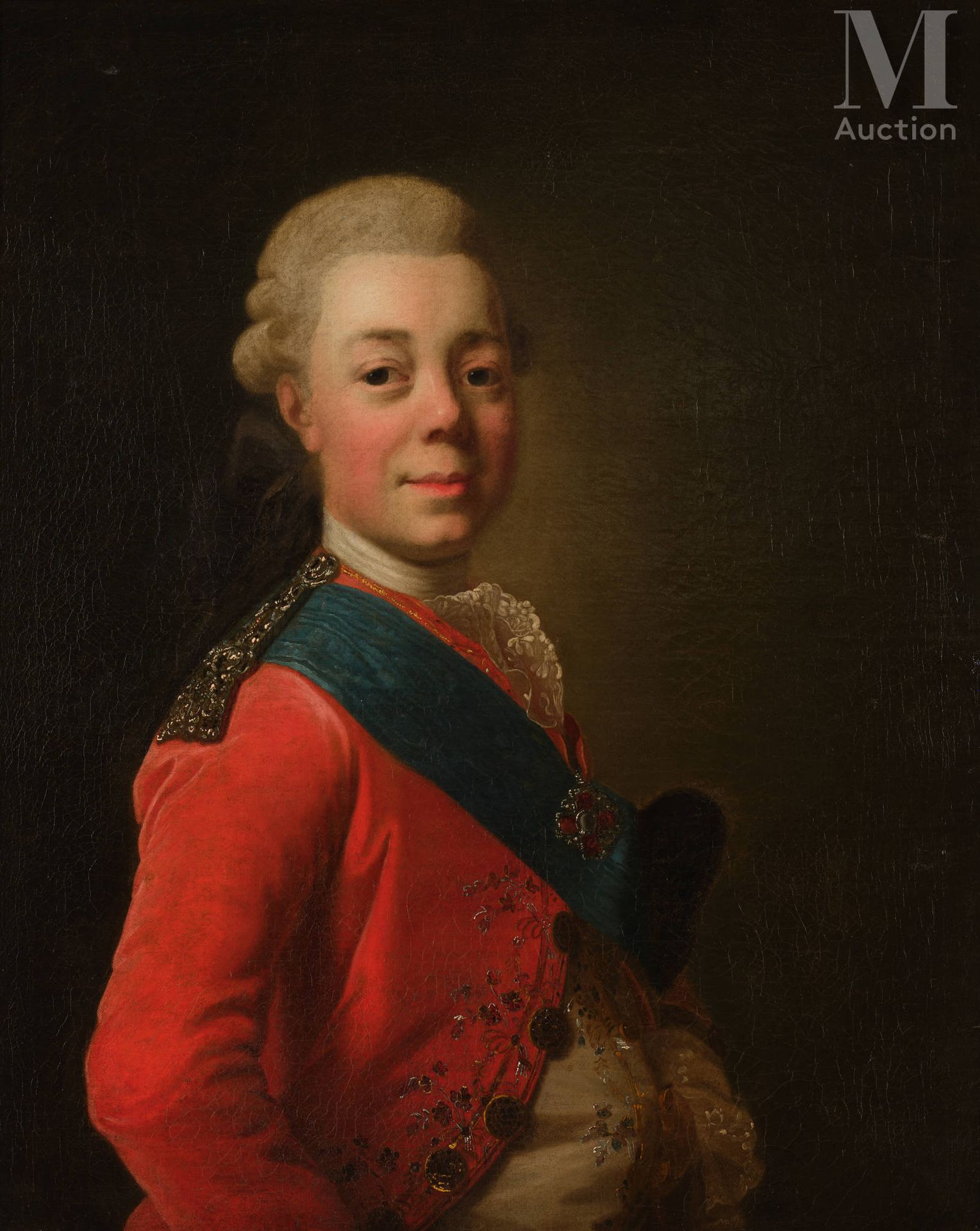 Alexandre ROSLIN (1718-1793), attribué à. Ritratto dello zar Paolo I di Russia. &hellip;