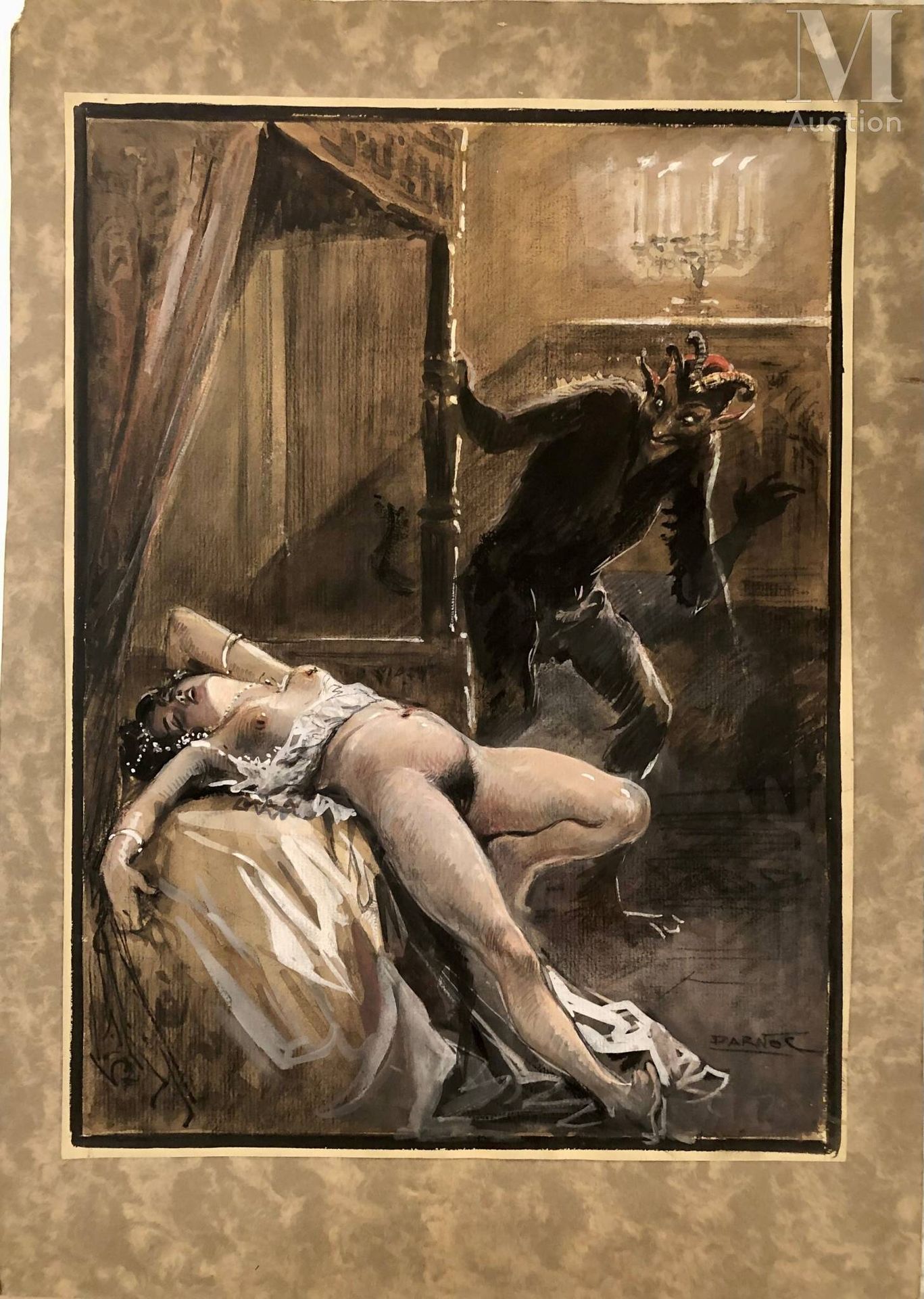 Georges CONRAD (Aubervilliers 1874 - Rouen 1936) Le diable voyeur

Technique mix&hellip;