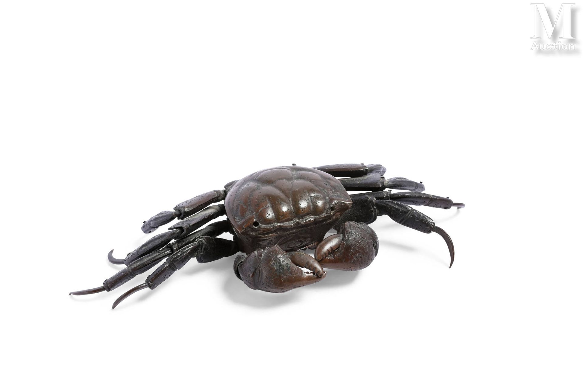 JAPON, Epoque Meiji Crabe en bronze articulé

jizai okimono, les pinces et les p&hellip;