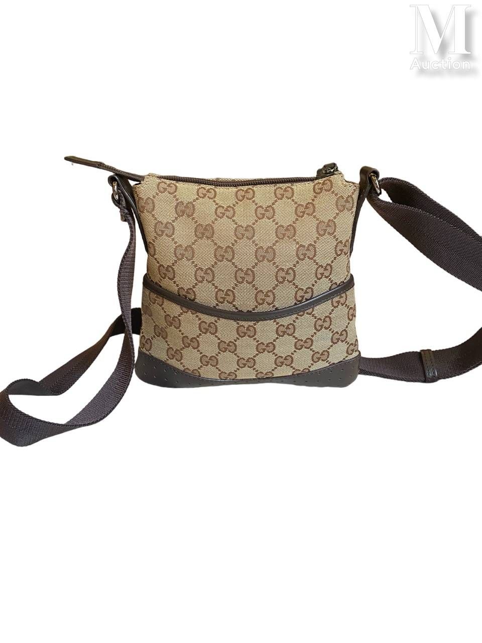 GUCCI MESSENGER BAG
monogrammed canvas, chocolate leather, silver-plated metal t&hellip;