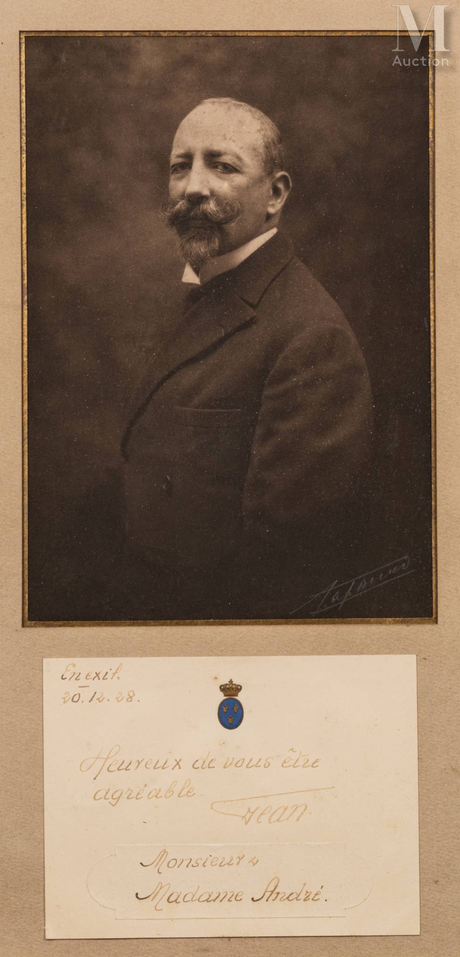 Portrait photographique de Jean d'Orléans (1874-1940), duc de Guise. Par André T&hellip;