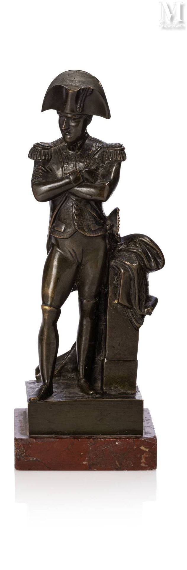 NAPOLÉON IER, EMPEREUR DES FRANÇAIS (1769-1821) Statuette en bronze à patine bru&hellip;