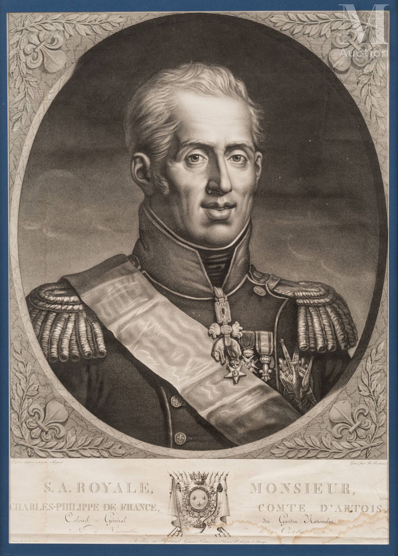 Charles-Philippe de France, comte d’Artois, futur roi Charles X (1757-1836) Gran&hellip;