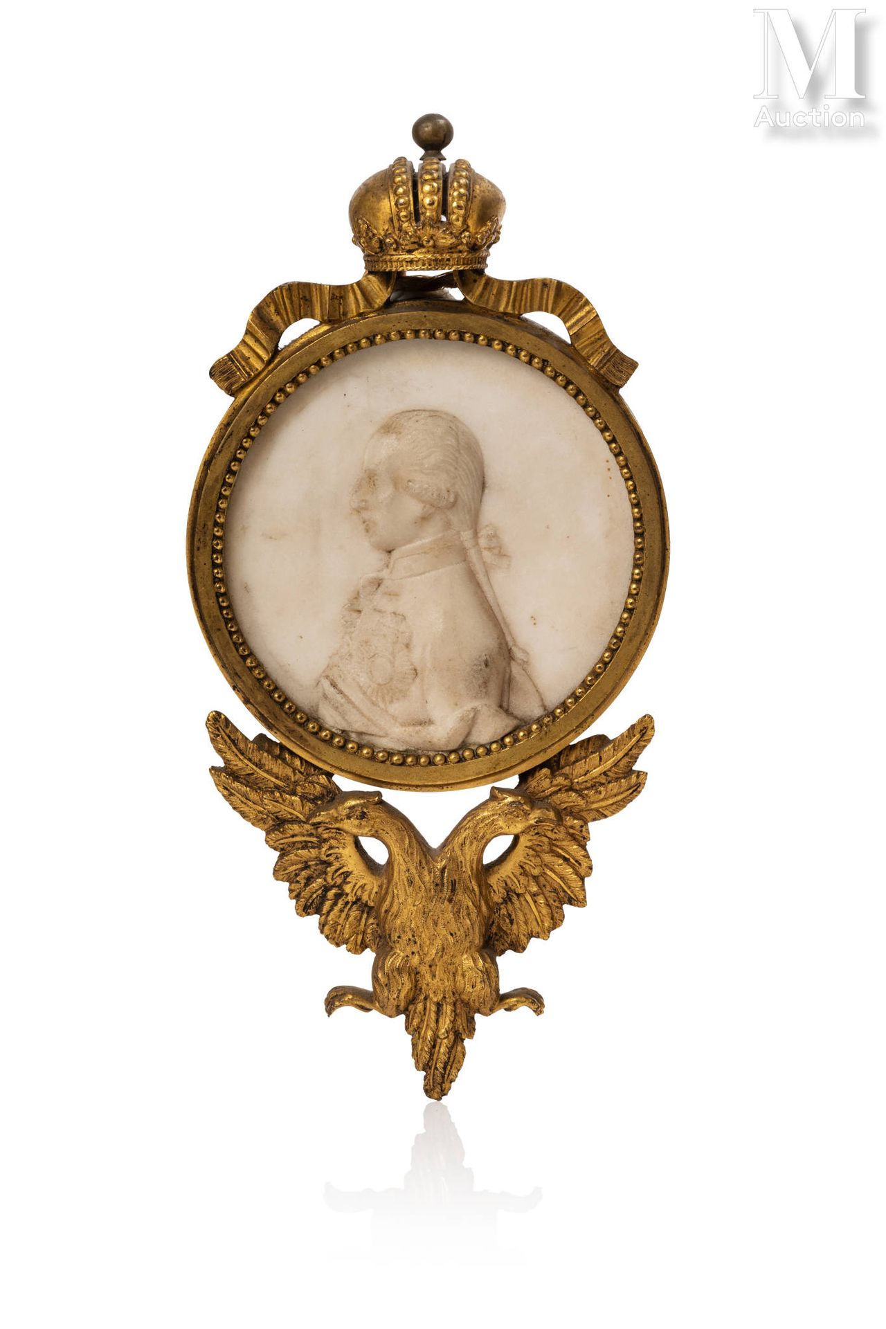 Médaillon en albâtre au profil gauche de l’empereur Joseph II d’Autriche (1765-1&hellip;