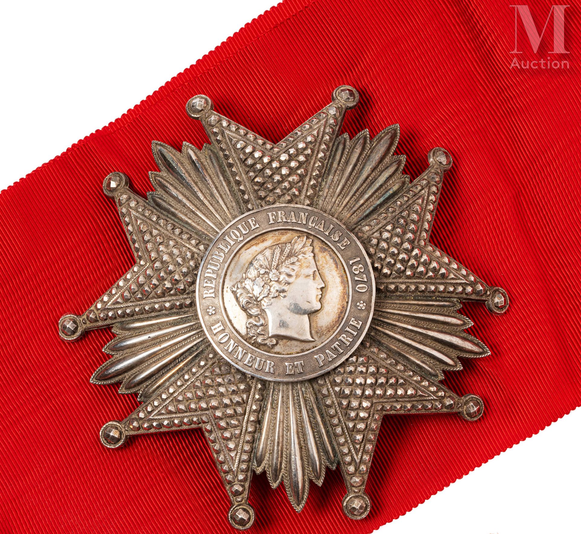 FRANCE Plaque de Grand Officier de l’Ordre de la Légion d’honneur en argent, ave&hellip;