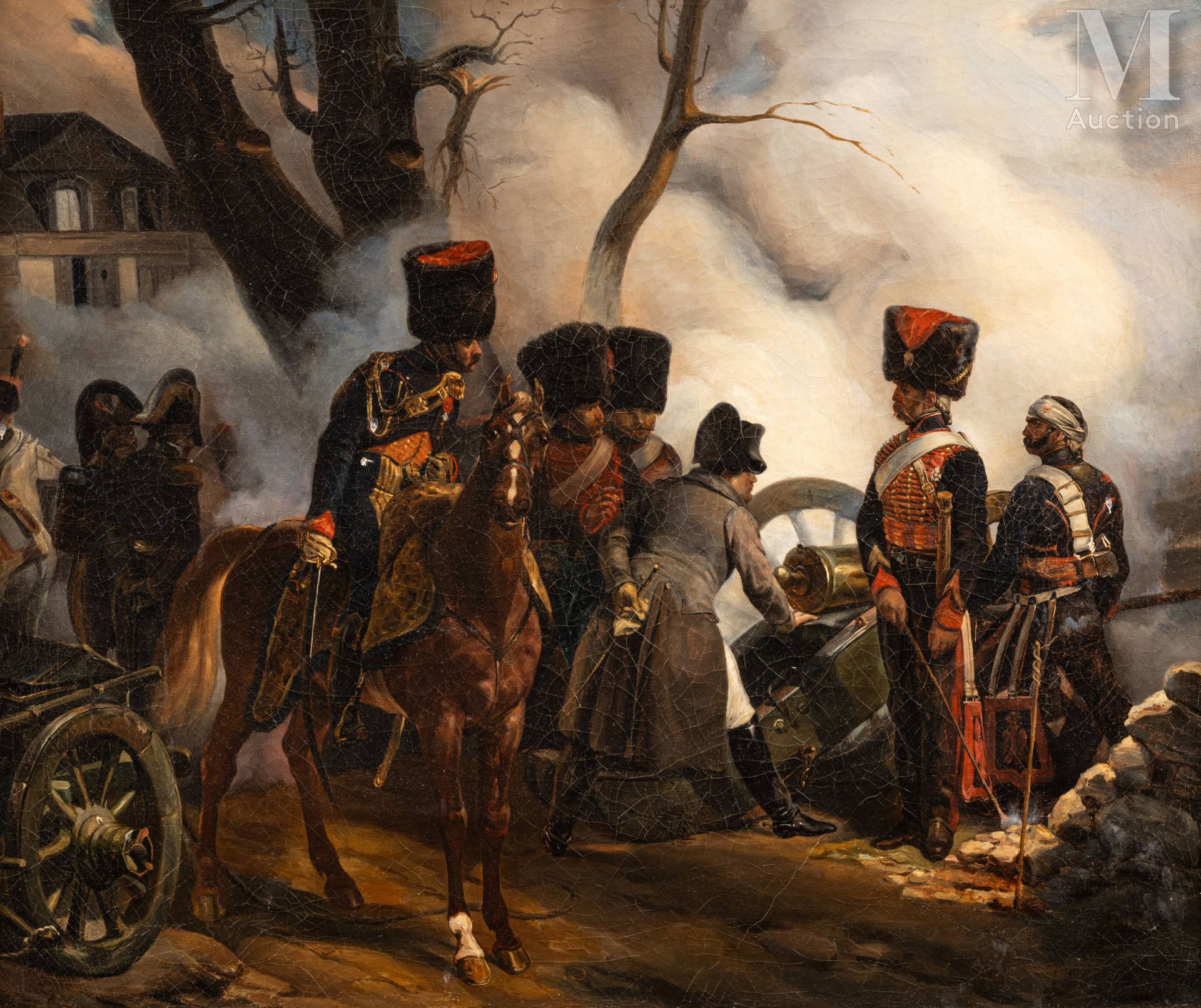 Horace VERNET (Paris, 1789-1863) Napoléon à Montereau le 18 février 1814.
Huile &hellip;