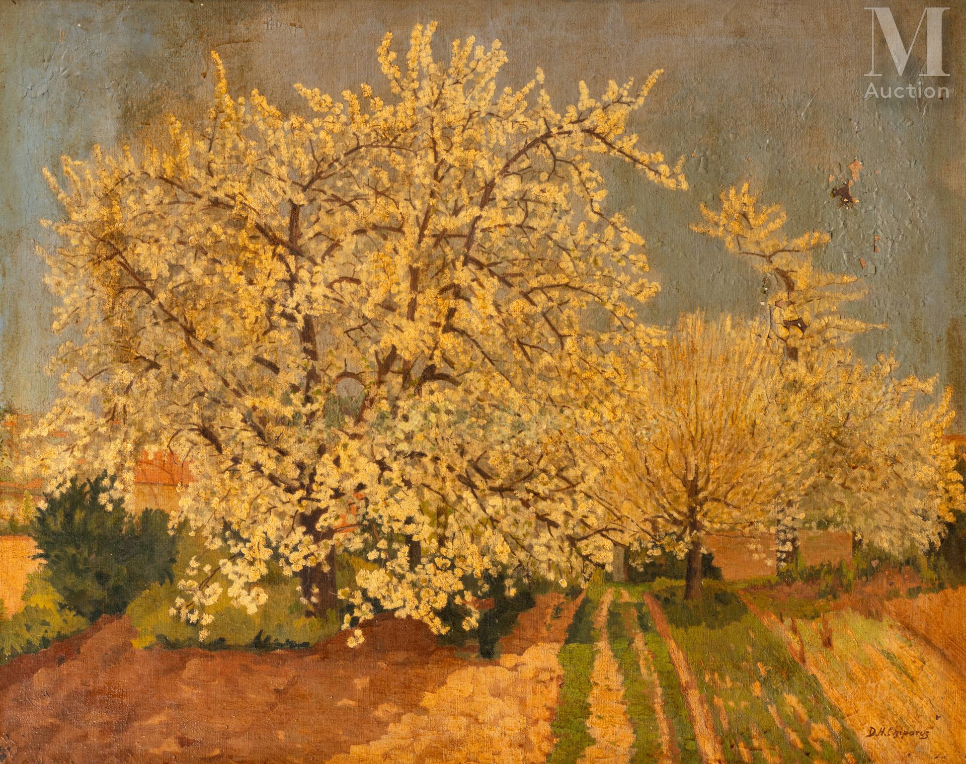 Demeter Haralamb CHIPARUS (1886 - 1947) Les arbres en fleurs

Huile sur toile
65&hellip;