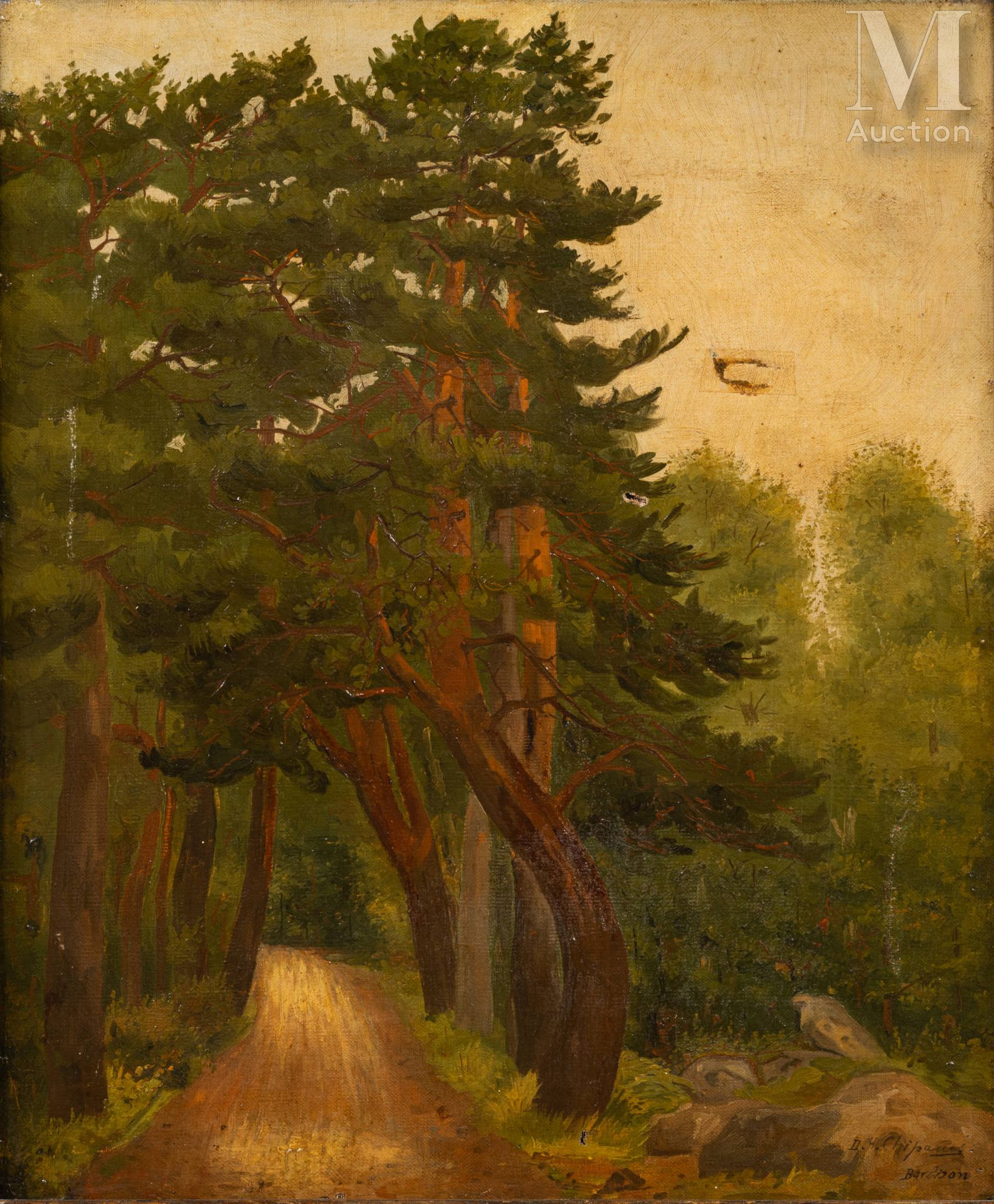 Demeter Haralamb CHIPARUS (1886 - 1947) Le chemin dans la forêt de Barbizon

Hui&hellip;