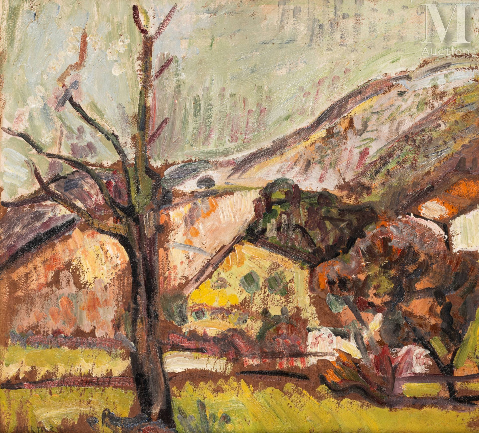 Pinchus KREMEGNE (Zaloudock 1890 - Ceret 1981) Les collines à Céret

Circa 1930
&hellip;