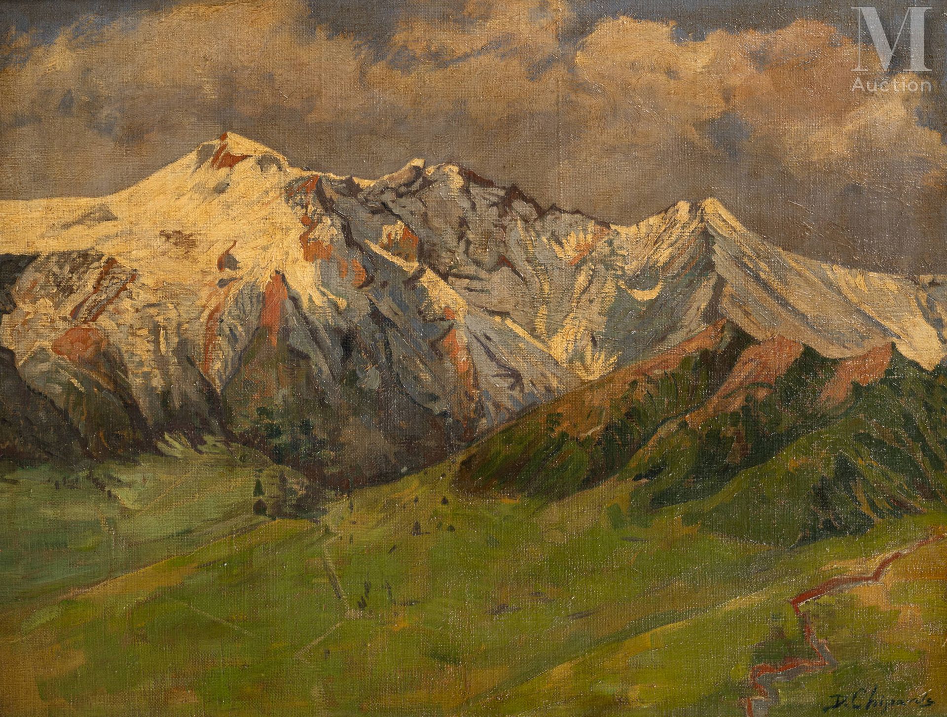 Demeter Haralamb CHIPARUS (1886 - 1947) Vallée et montagnes enneigées

Huile sur&hellip;