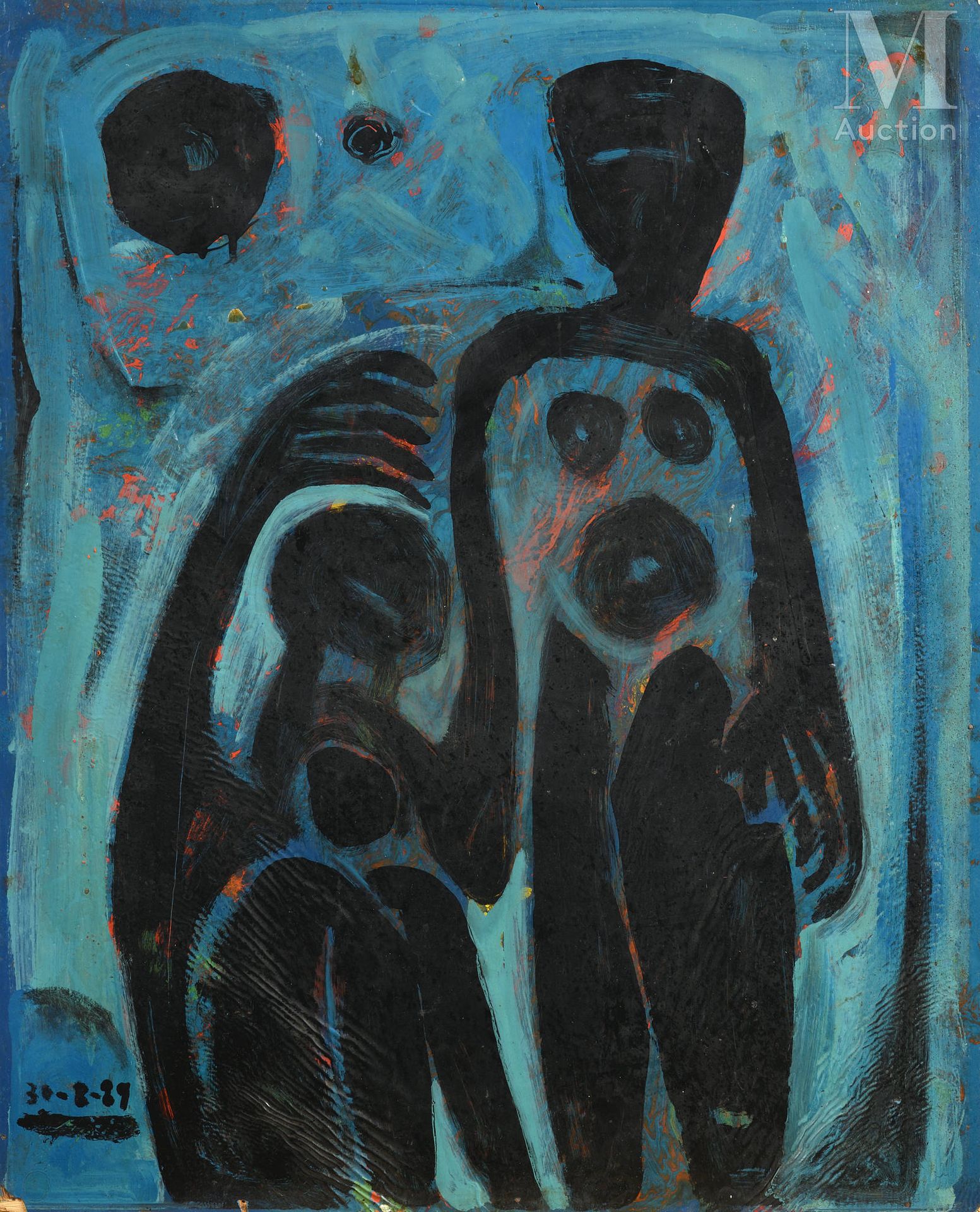 Ⓟ Samir RAFI (Égypte, 1926-2004) Untitled
Huile sur bois
60 x 49 cm
peint probab&hellip;