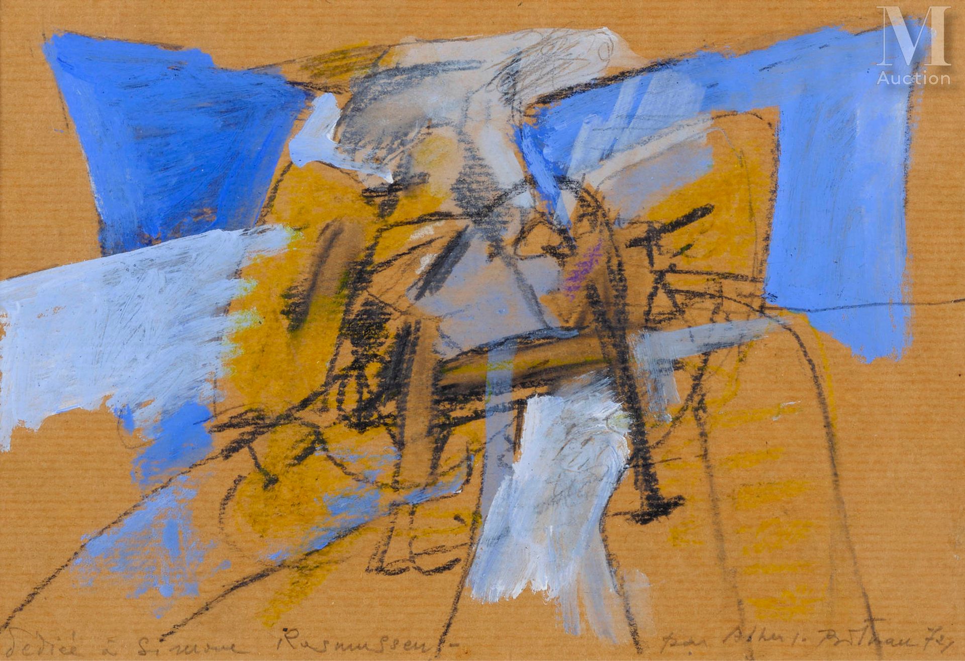 Albert BITRAN (1931-2018) Sans titre, 1972
Gouache et crayon sur papier signé, d&hellip;