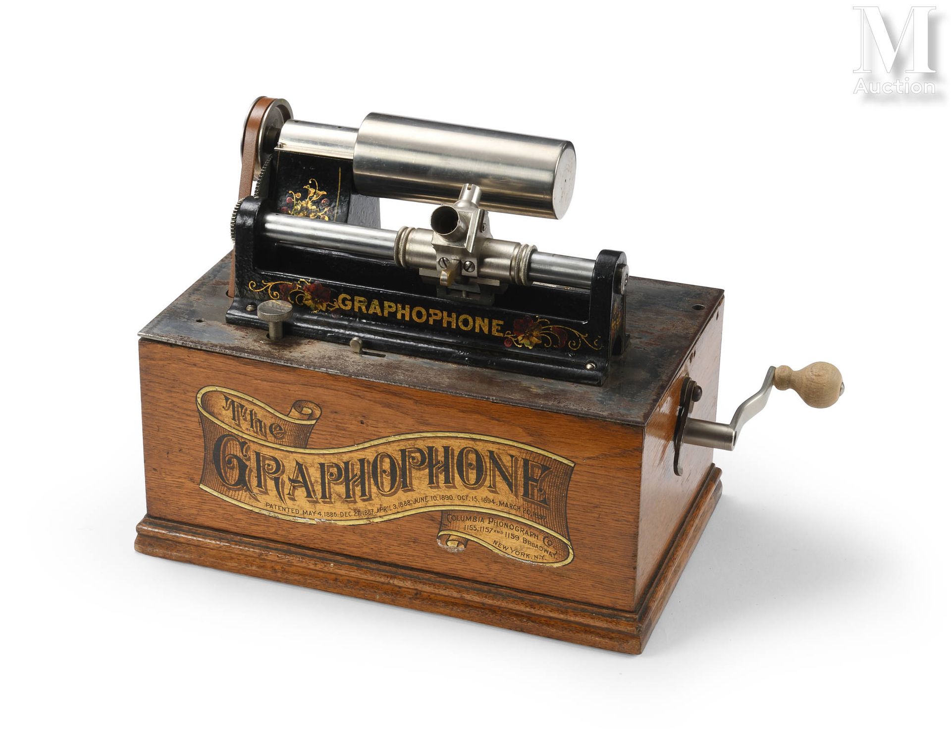 GRAPHOPHONE (1897) Phonographe à disque, "The Graphophone, by the American Graph&hellip;