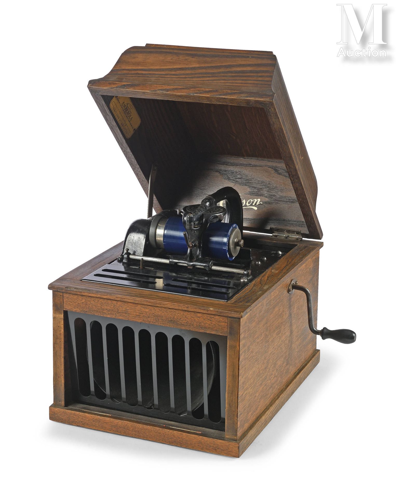 PHONOGRAPHE - EDISON Amberola
Phonographe de salon en bois, pavillon intégré, mo&hellip;