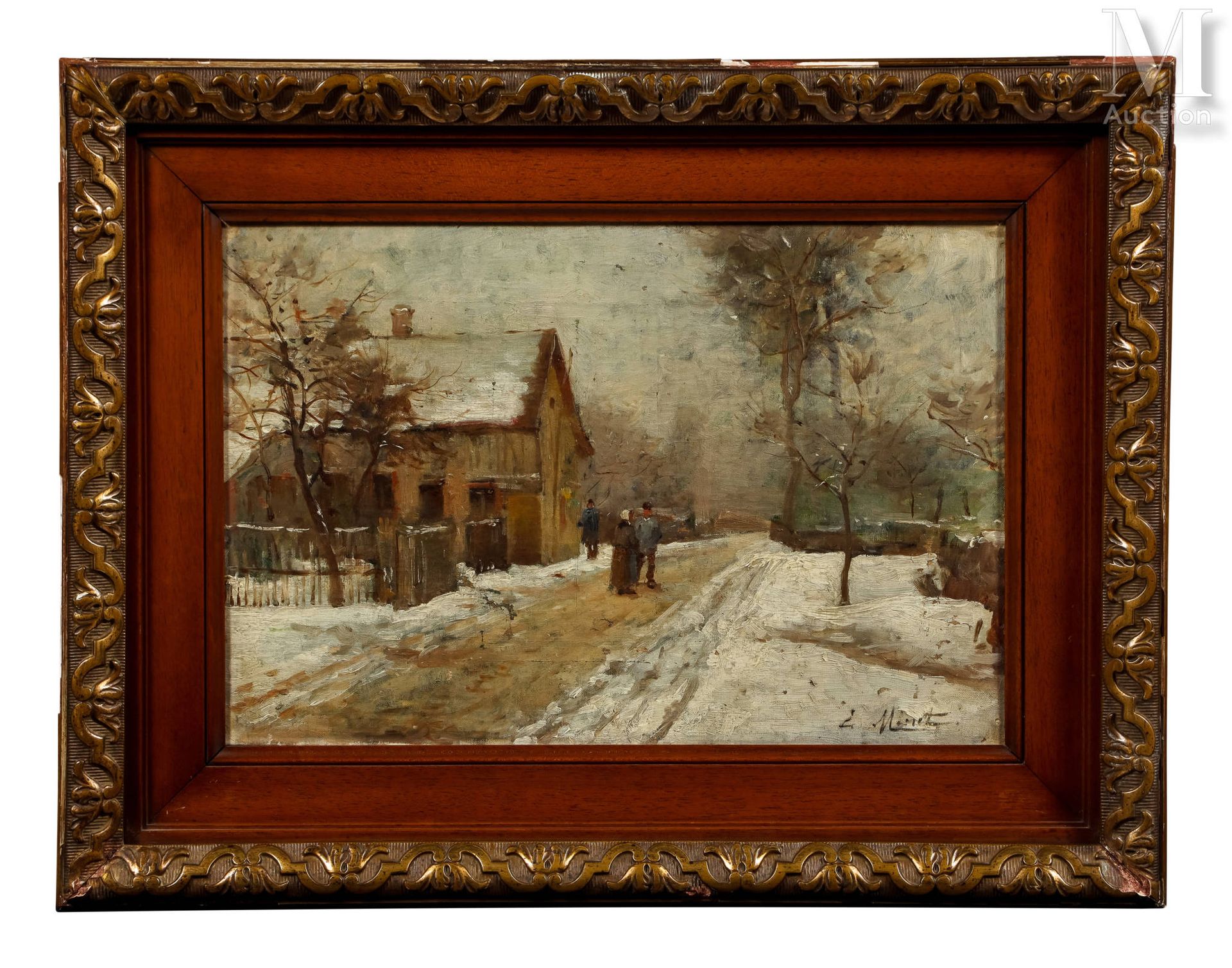 Louis Émile MINET (1841-1923) Paysage enneigé
Huile sur toile
Signé en bas à dro&hellip;