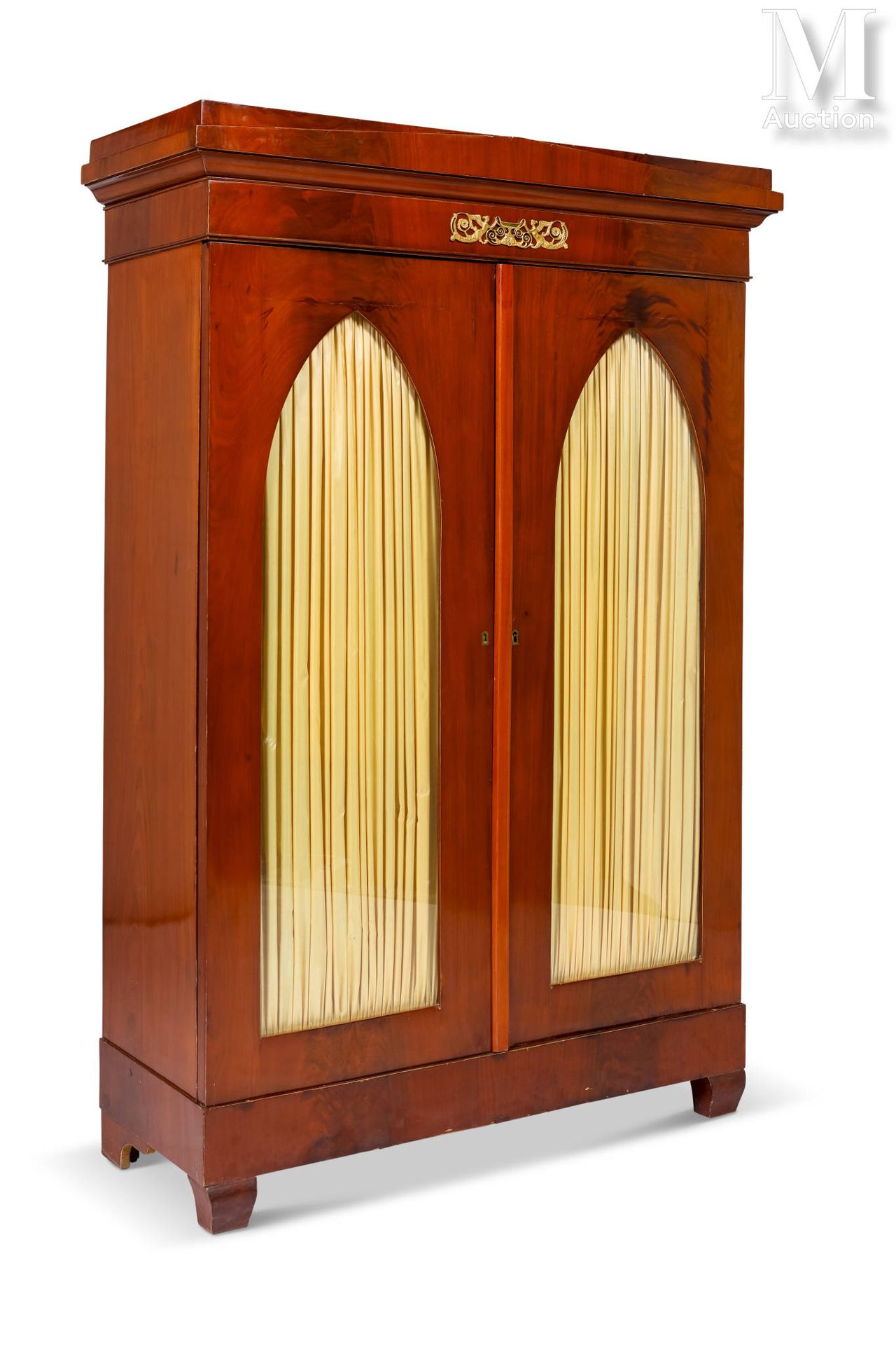* Vitrine-bibliothèque in mahogany and mahogany veneer, rectangular in shape, op&hellip;