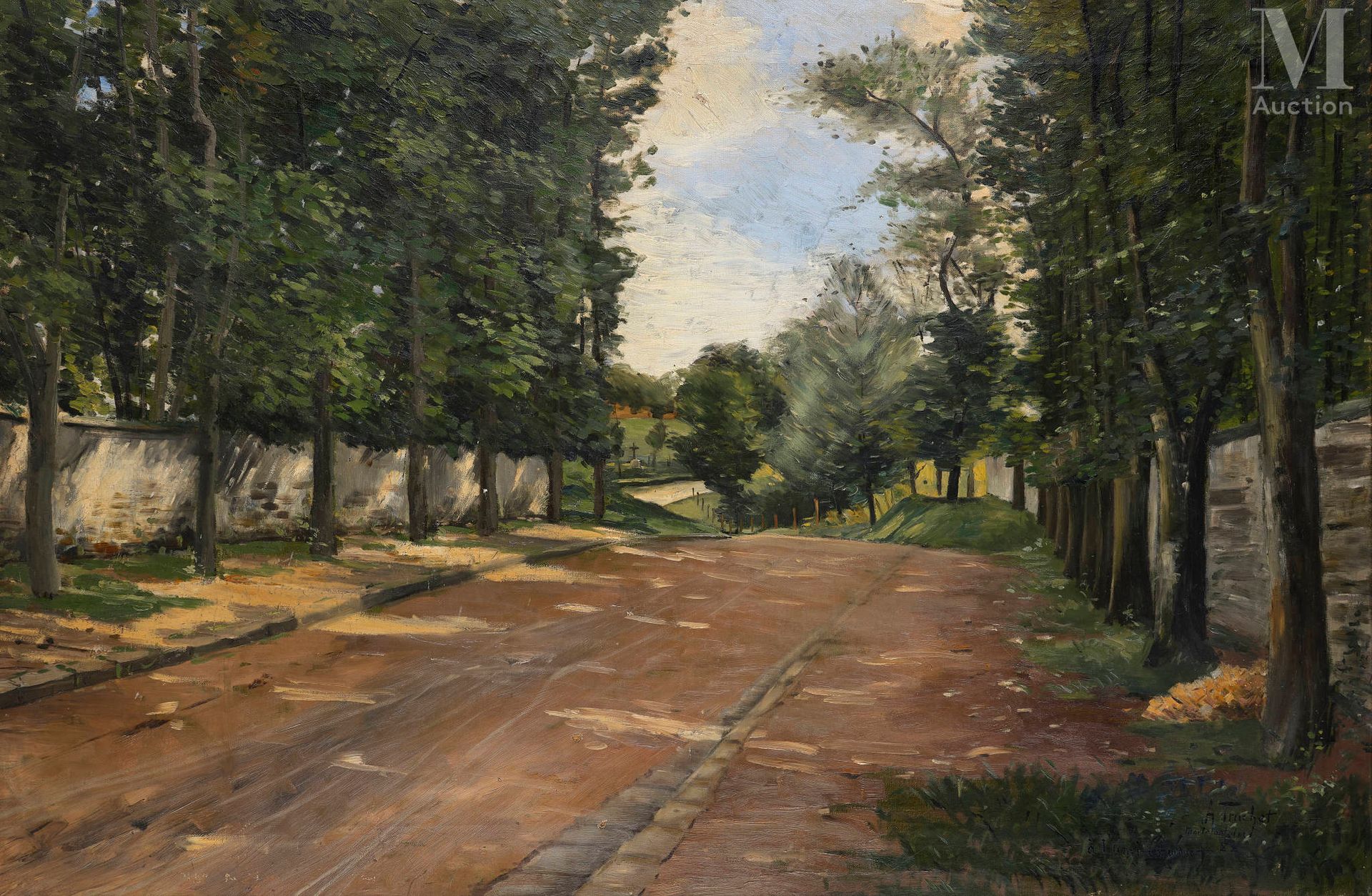 *Abel TRUCHET (Versailles 1857 - Auxerre 1918) Route à Mortefontaine
Huile sur t&hellip;