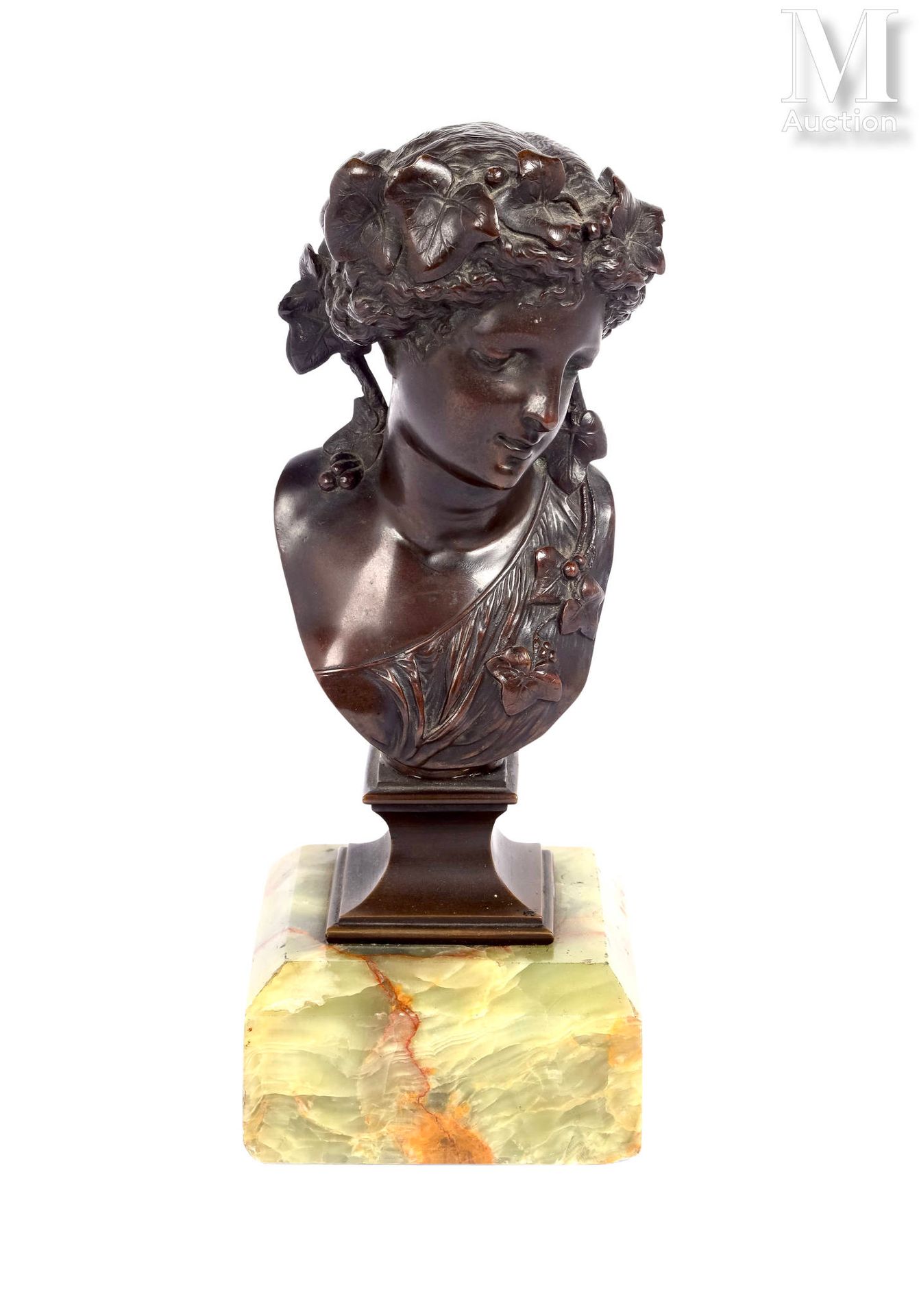 D'après Albert-Ernest de CARRIER BELLEUSE (1824-1887) Büste einer Bacchantin
aus&hellip;