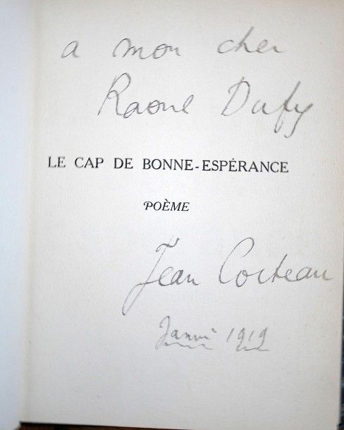 COCTEAU Jean (1889-1963) «Le cap de bonne espérance». Paris. Editions de la Sirè&hellip;