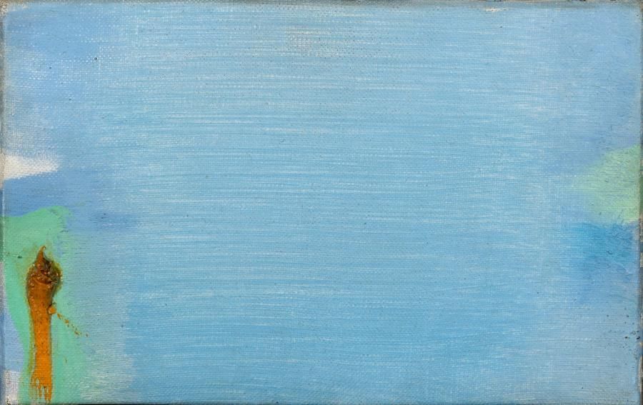 Null Olivier DEBRE (1920-1999) 

Bleu pâle, Royan, 1975 

Huile sur toile signée&hellip;